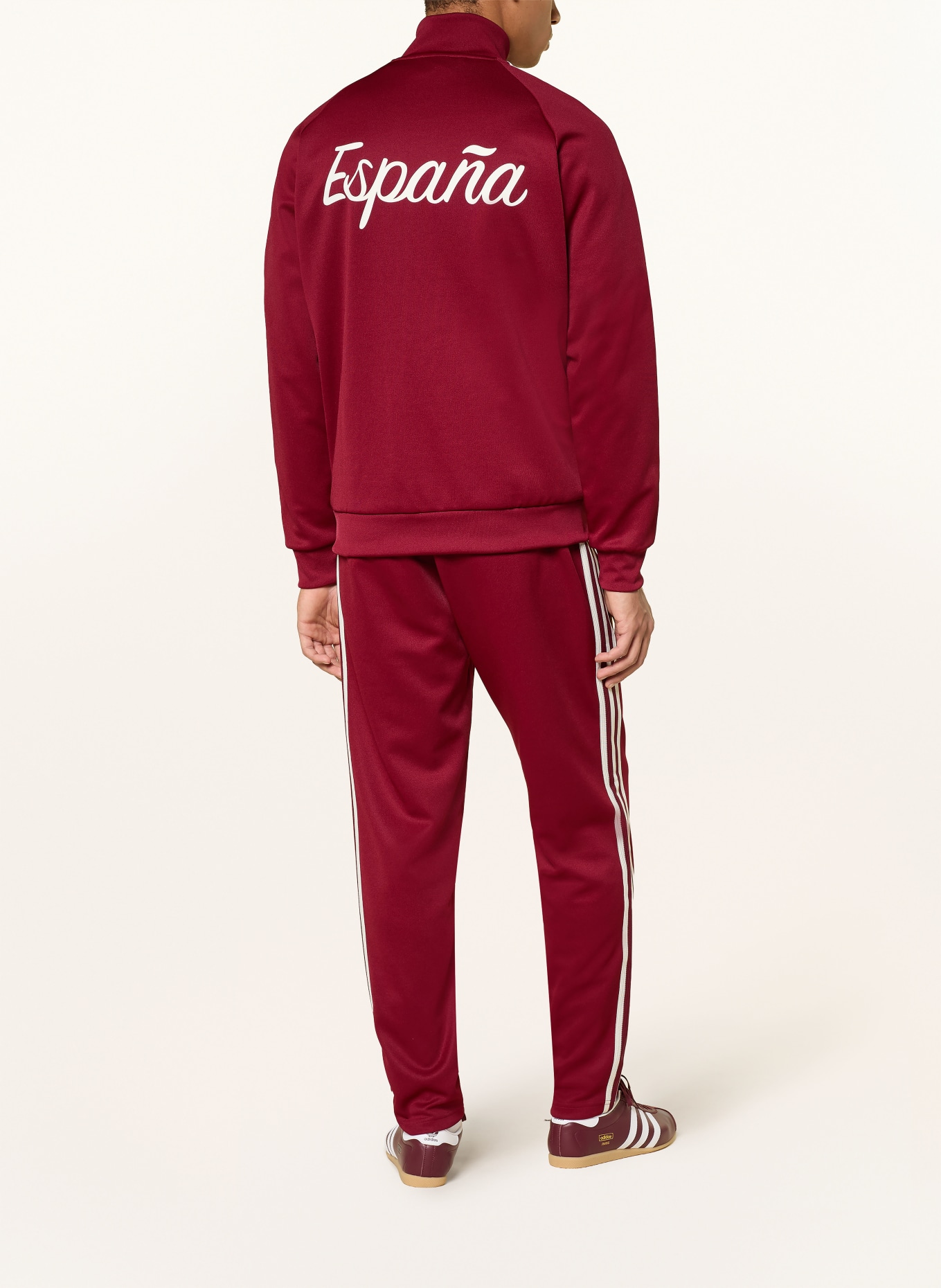 adidas Spodnie dresowe HISZPANIA: CIEMNOCZERWONY