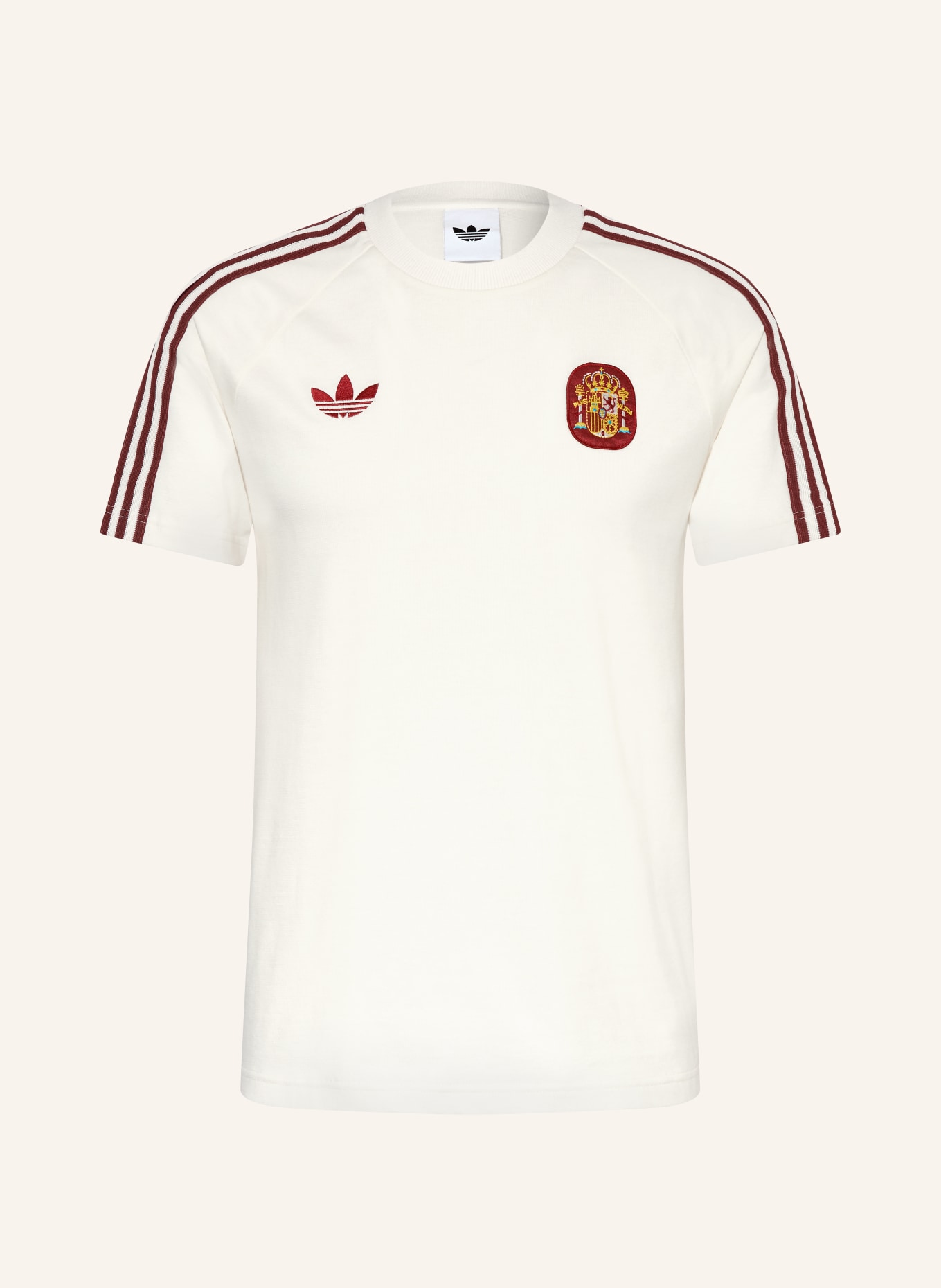 adidas T-Shirt SPANIEN ORIGINALS: WEISS / DUNKELROT