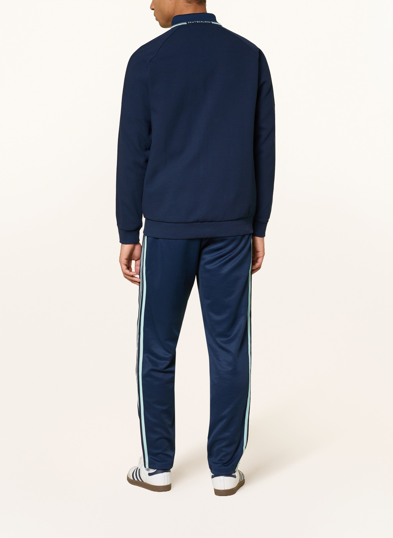 adidas Kurtka treningowa NIEMCY NA WYJEŹDZIE ANTHEM: NIEBIESKI / TURKUSOWY