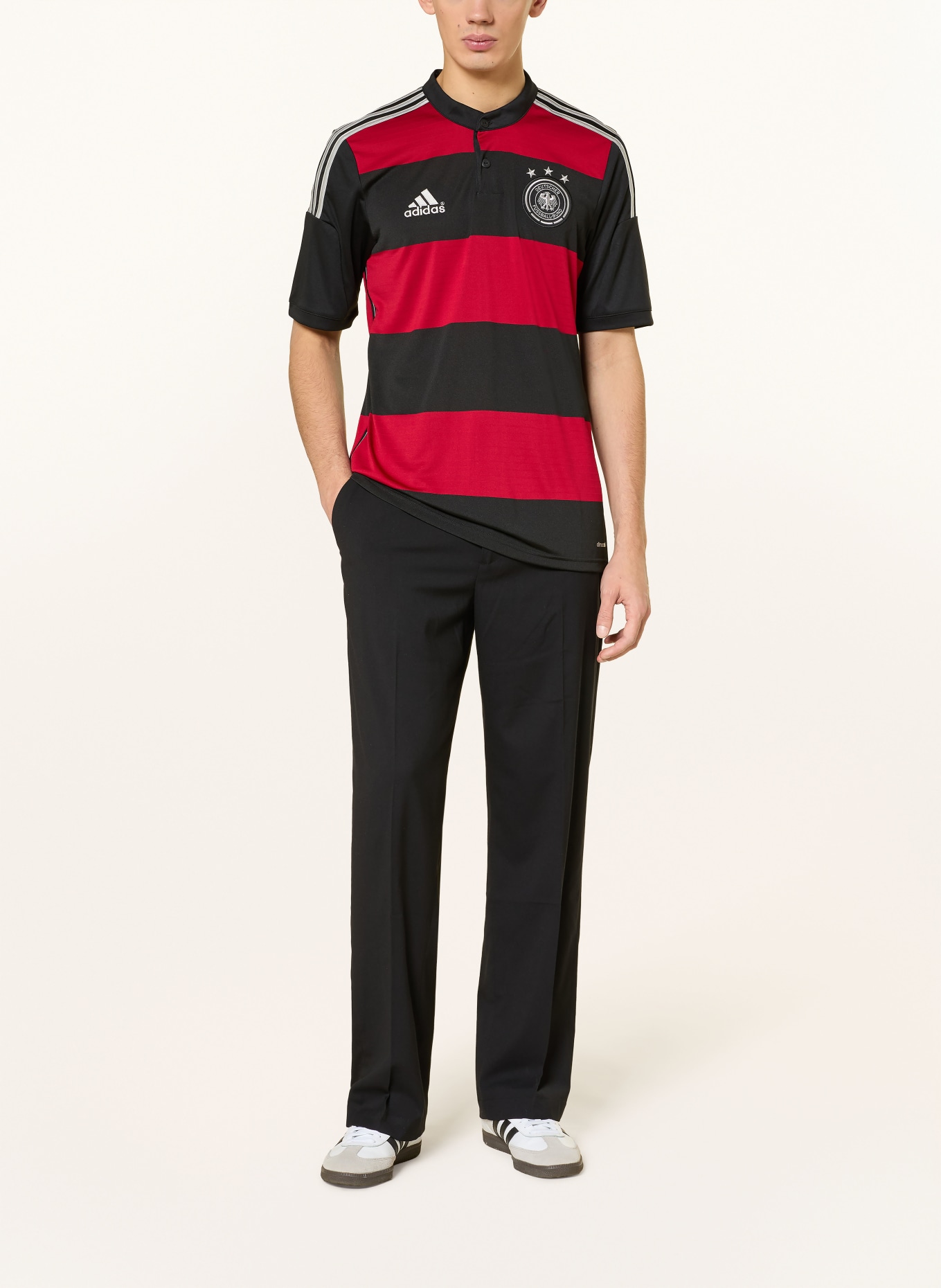 adidas Auswärtstrikot DEUTSCHLAND 2014: SCHWARZ / ROT / WEISS