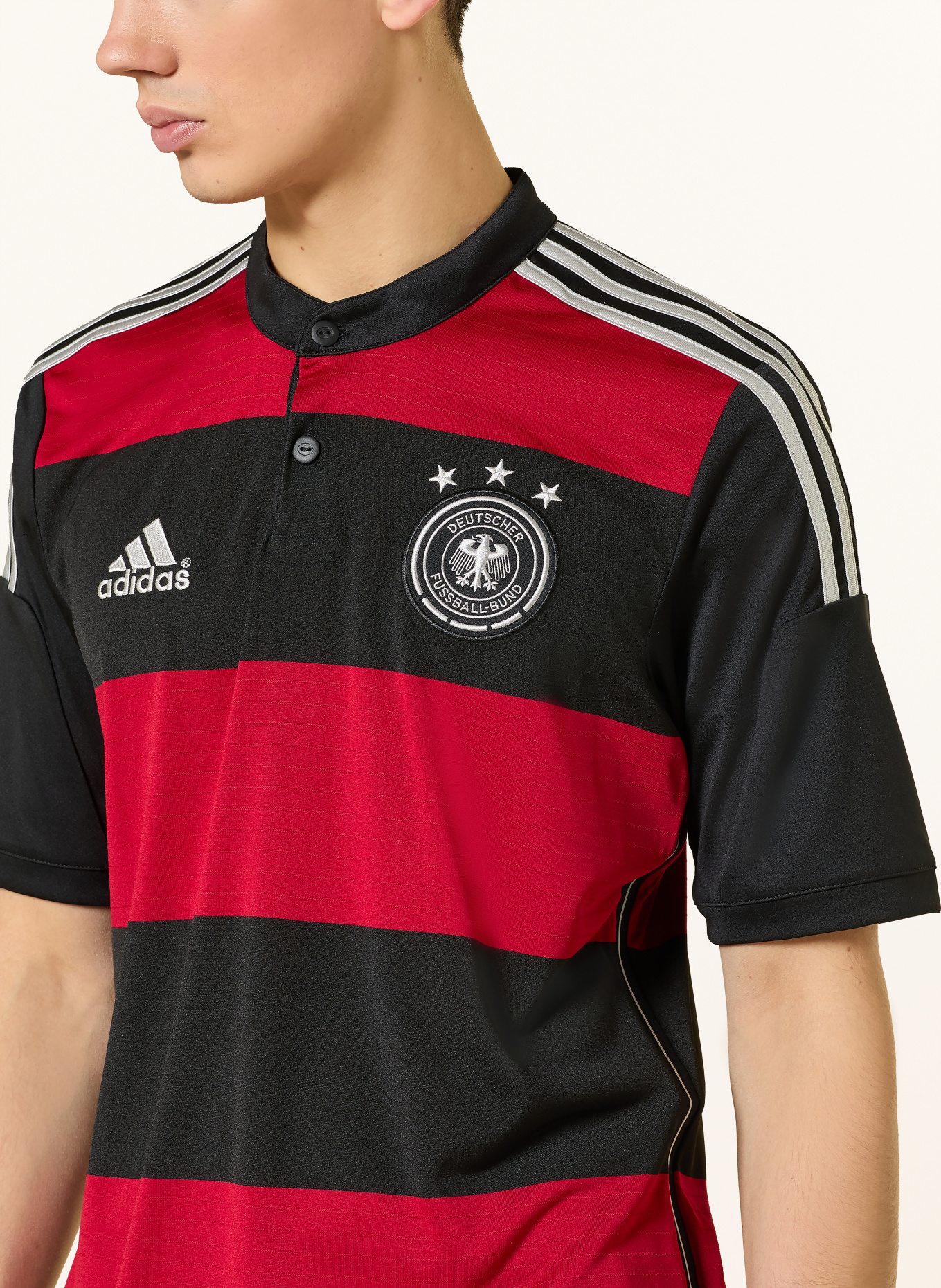 adidas Auswärtstrikot DEUTSCHLAND 2014: SCHWARZ / ROT / WEISS
