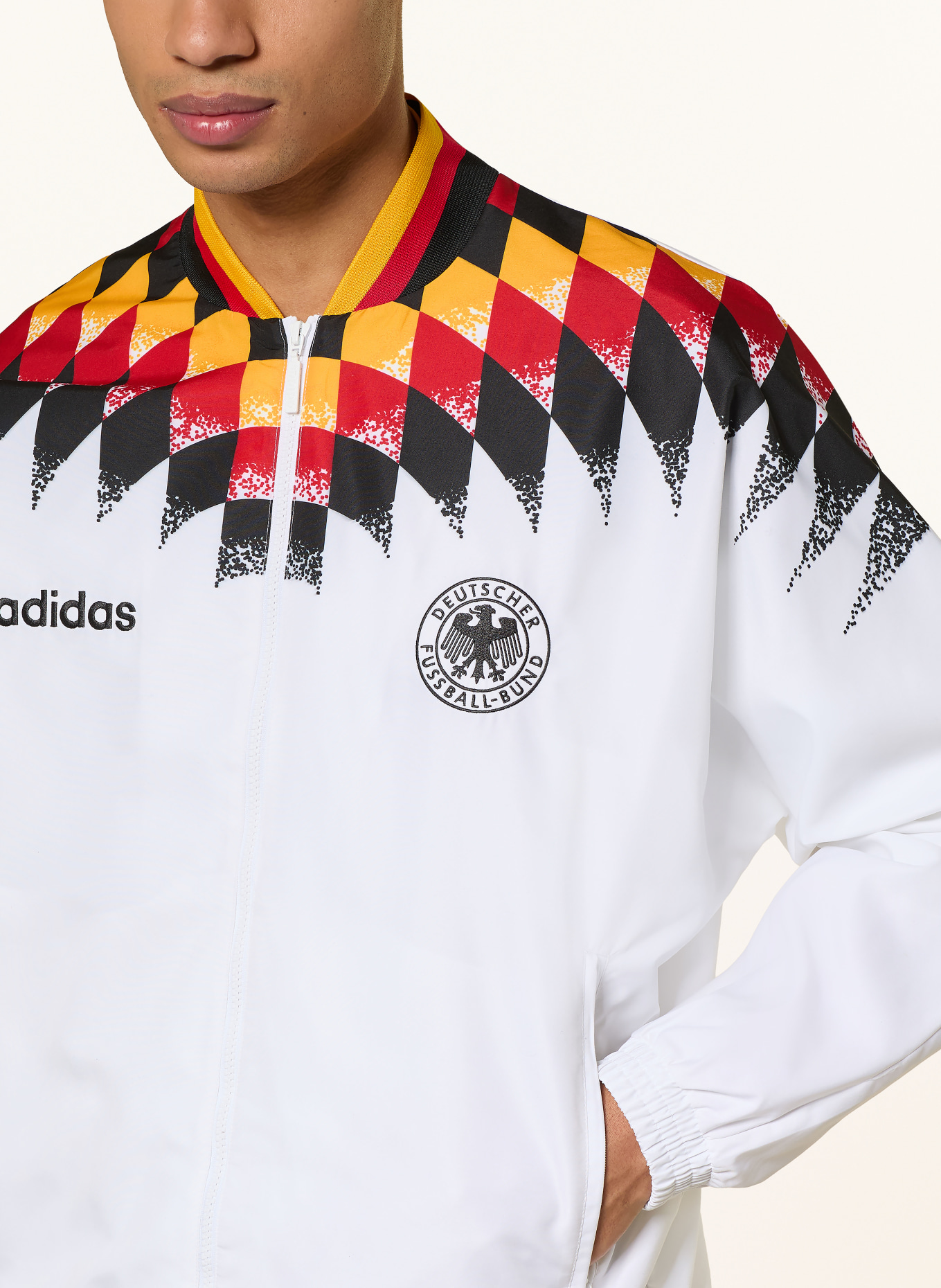 adidas Germany 1994 Training Jacket: WHITE / BLACK