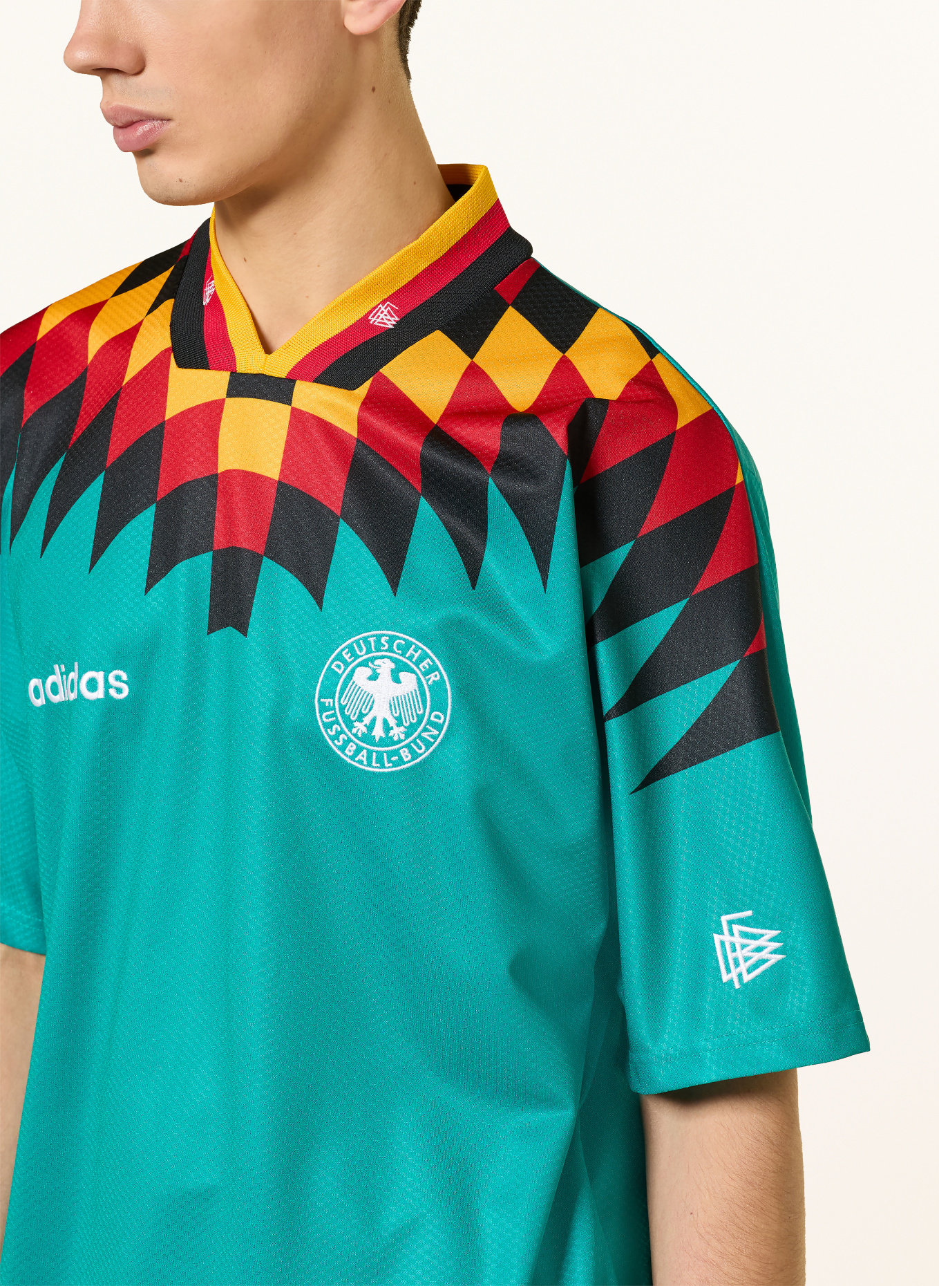 adidas Auswärtstrikot DEUTSCHLAND 2026: PETROL / WEISS