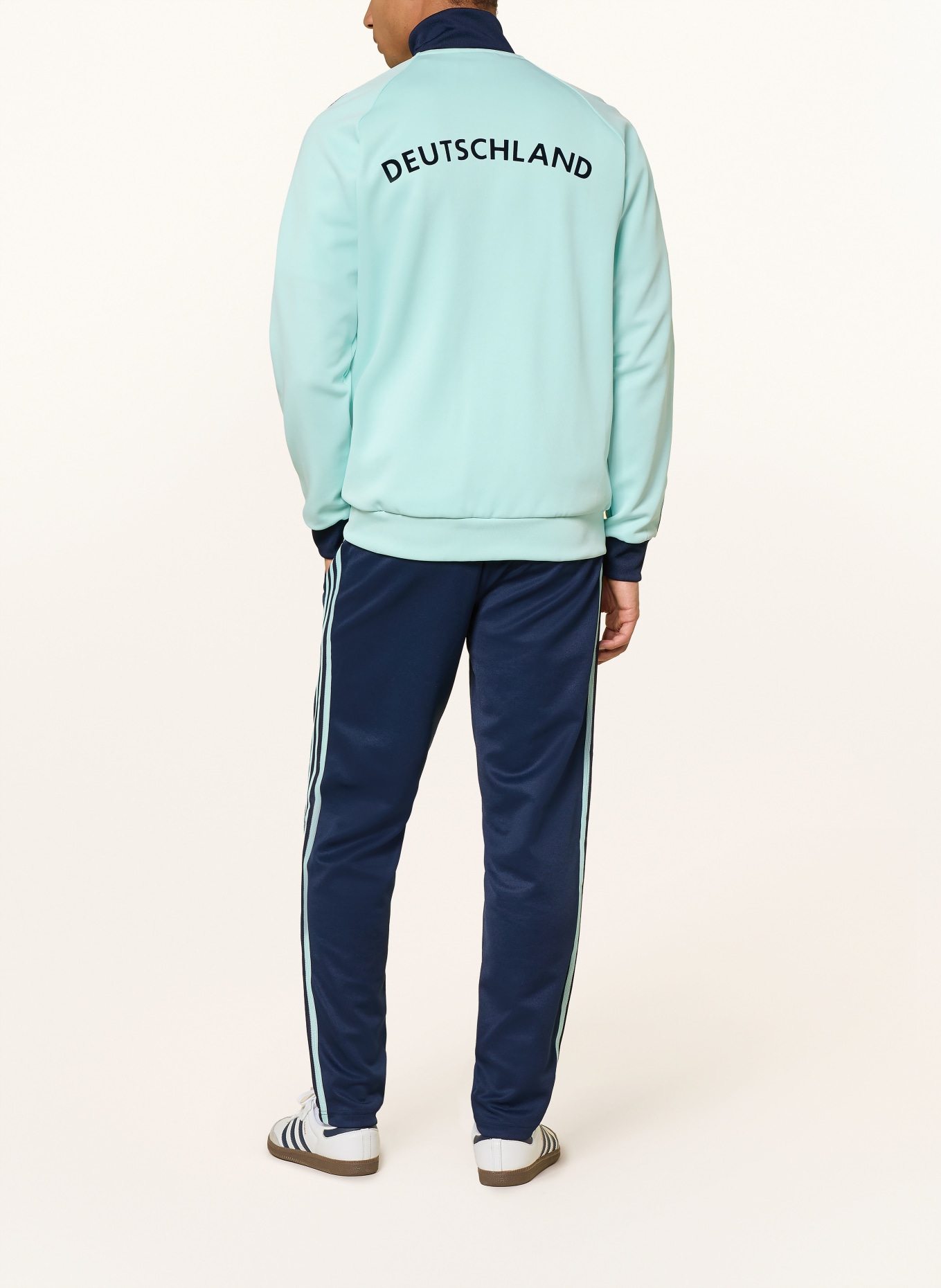 adidas Spodnie dresowe DEUTSCHLAND ORIGINALS: NIEBIESKI / TURKUSOWY