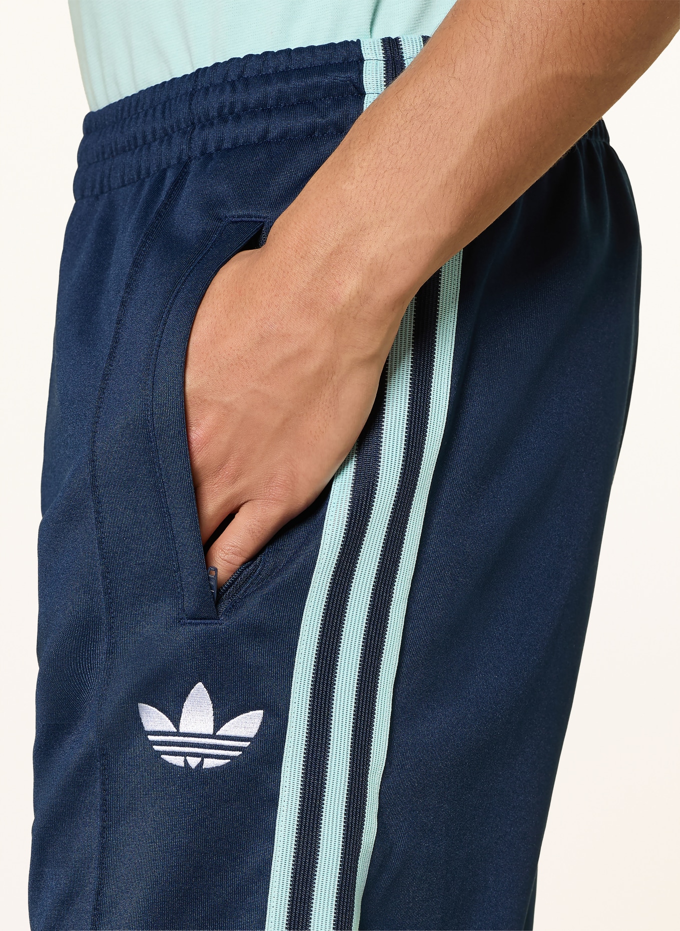adidas Spodnie dresowe DEUTSCHLAND ORIGINALS: NIEBIESKI / TURKUSOWY