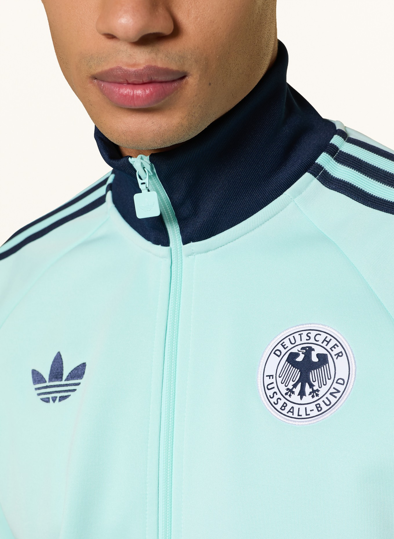 adidas Trainingsjacke DEUTSCHLAND ORIGINALS: TÜRKIS / BLAU