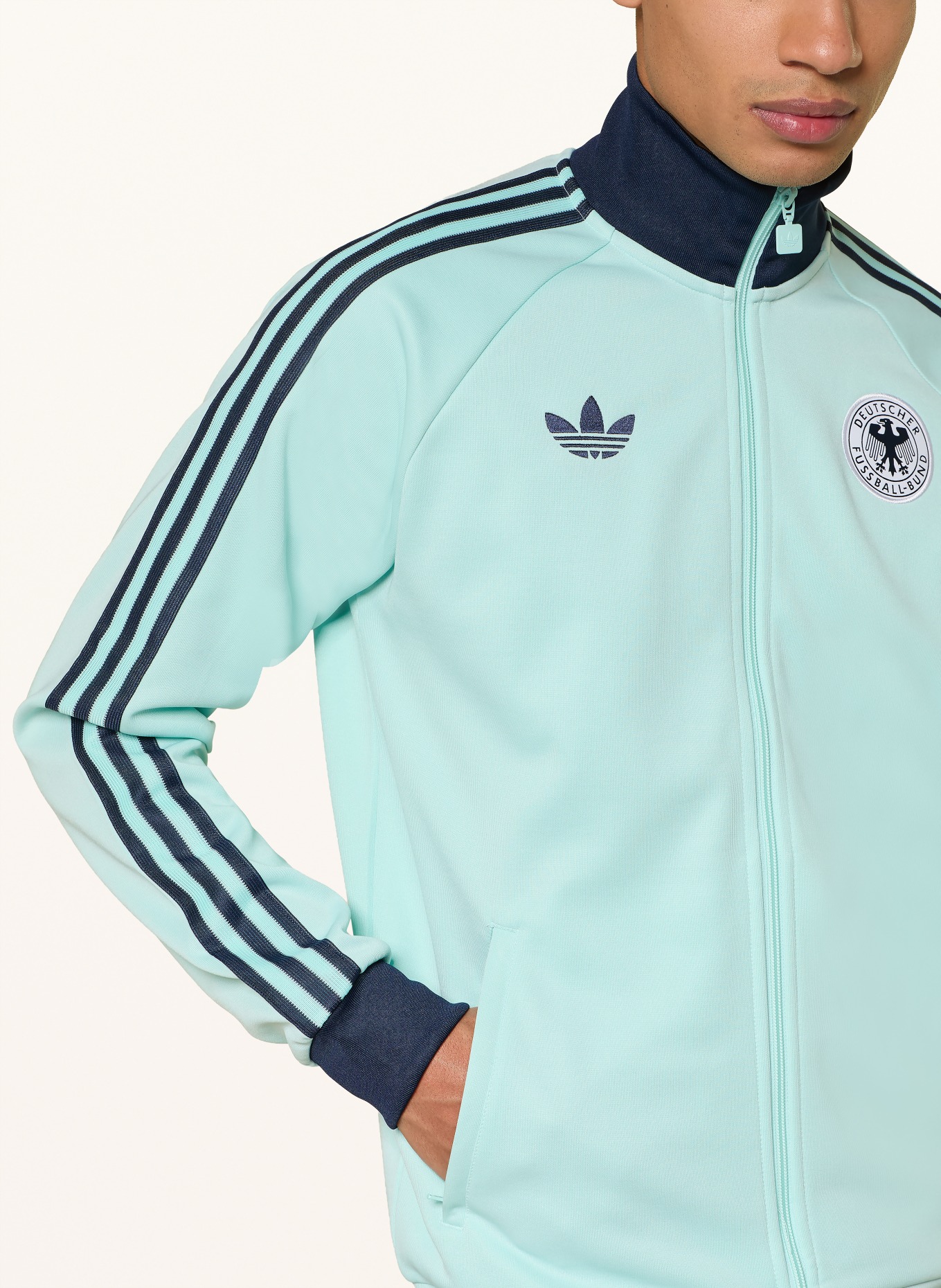 adidas Trainingsjacke DEUTSCHLAND ORIGINALS: TÜRKIS / BLAU