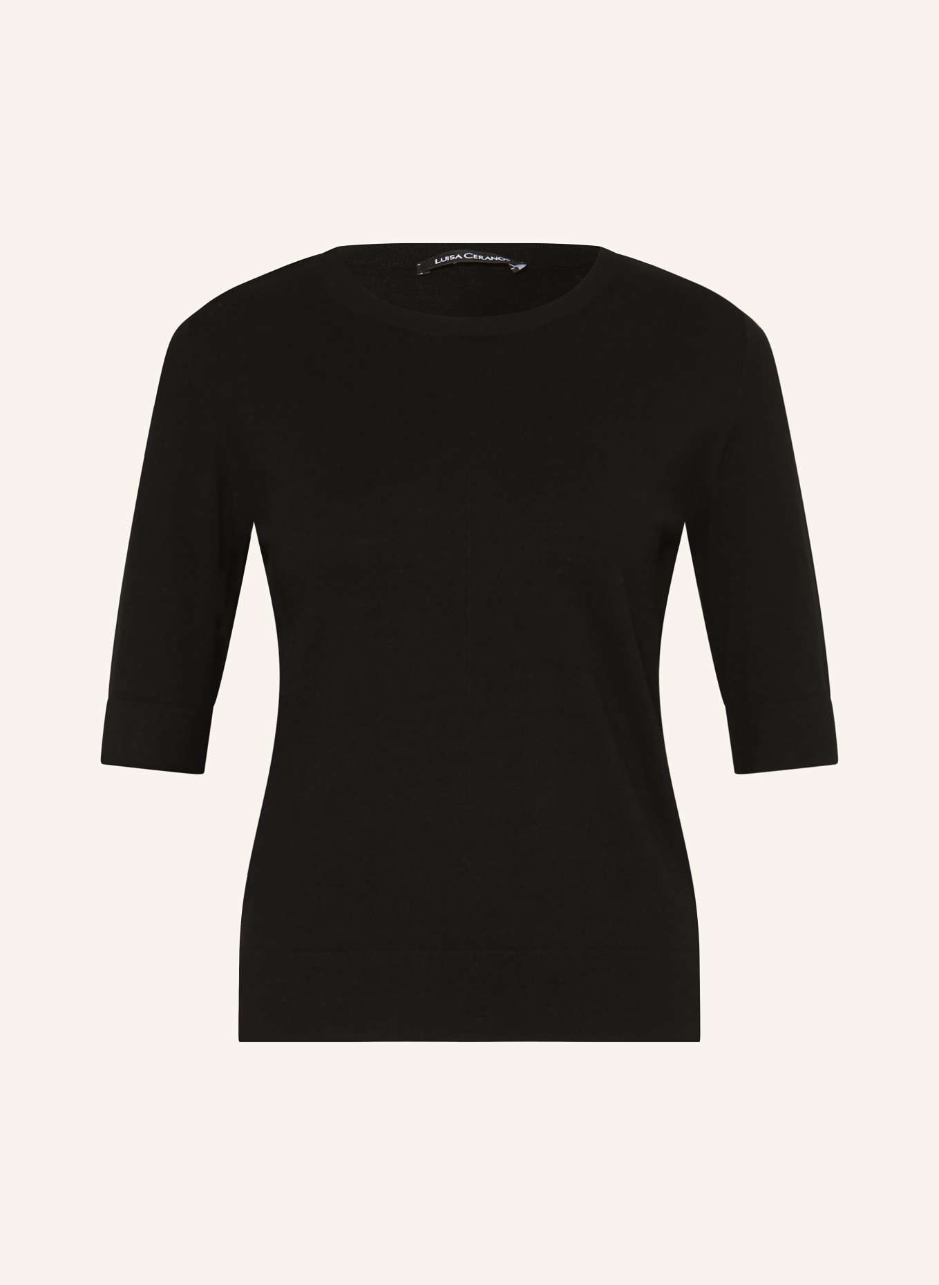 LUISA CERANO Strickshirt: SCHWARZ