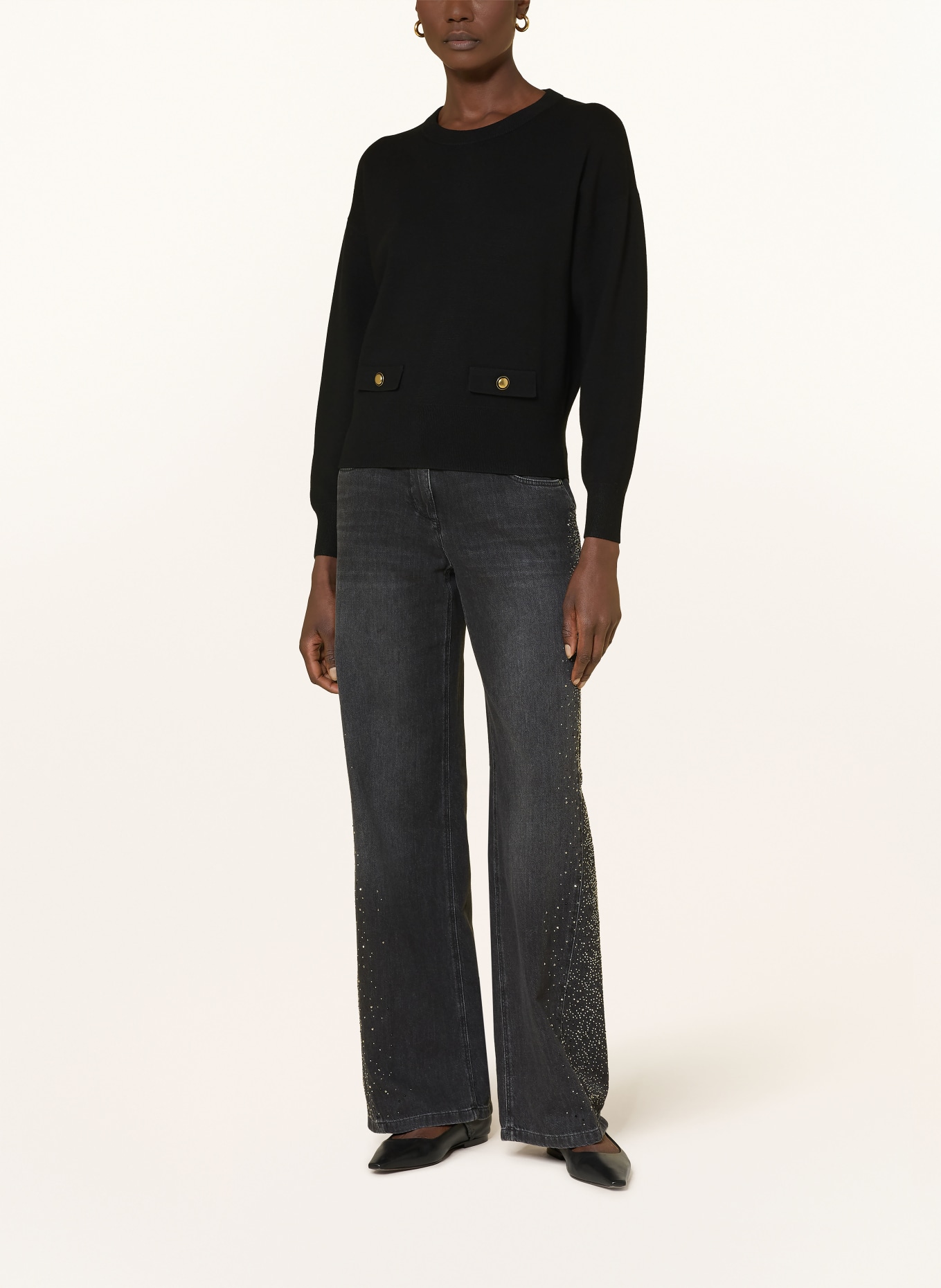 LUISA CERANO svetr: ČERNÁ