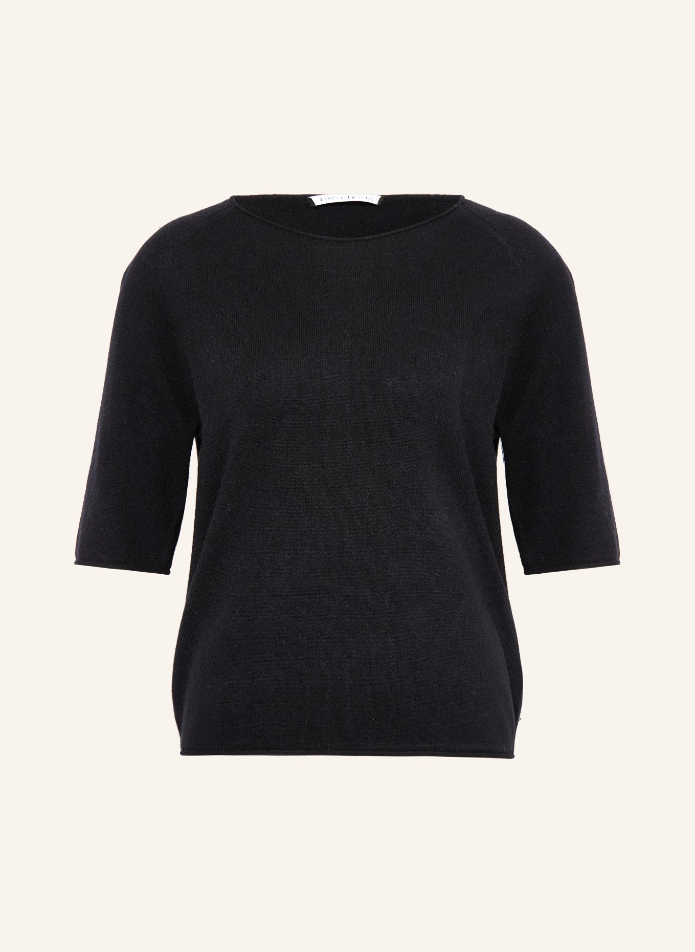 LUISA CERANO Dzianinowa koszulka: CZARNY