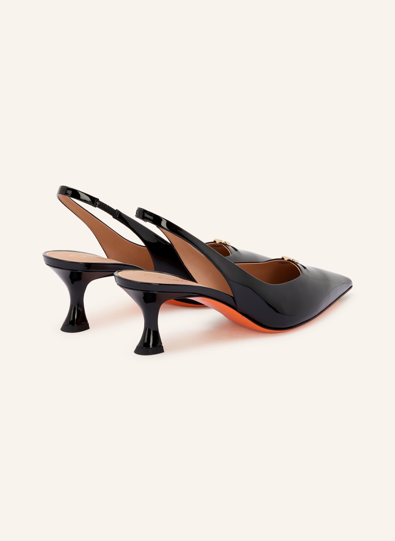 Santoni Slingpumps SABINE: SCHWARZ