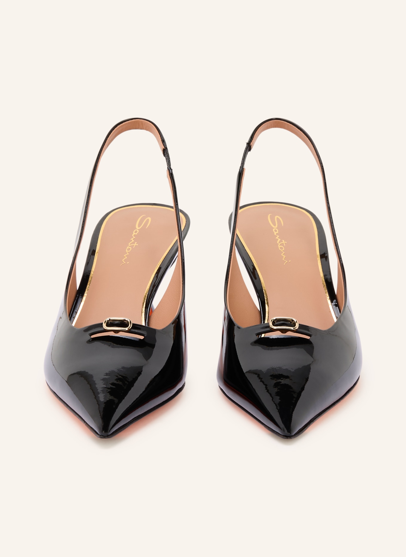 Santoni Slingpumps SABINE: SCHWARZ