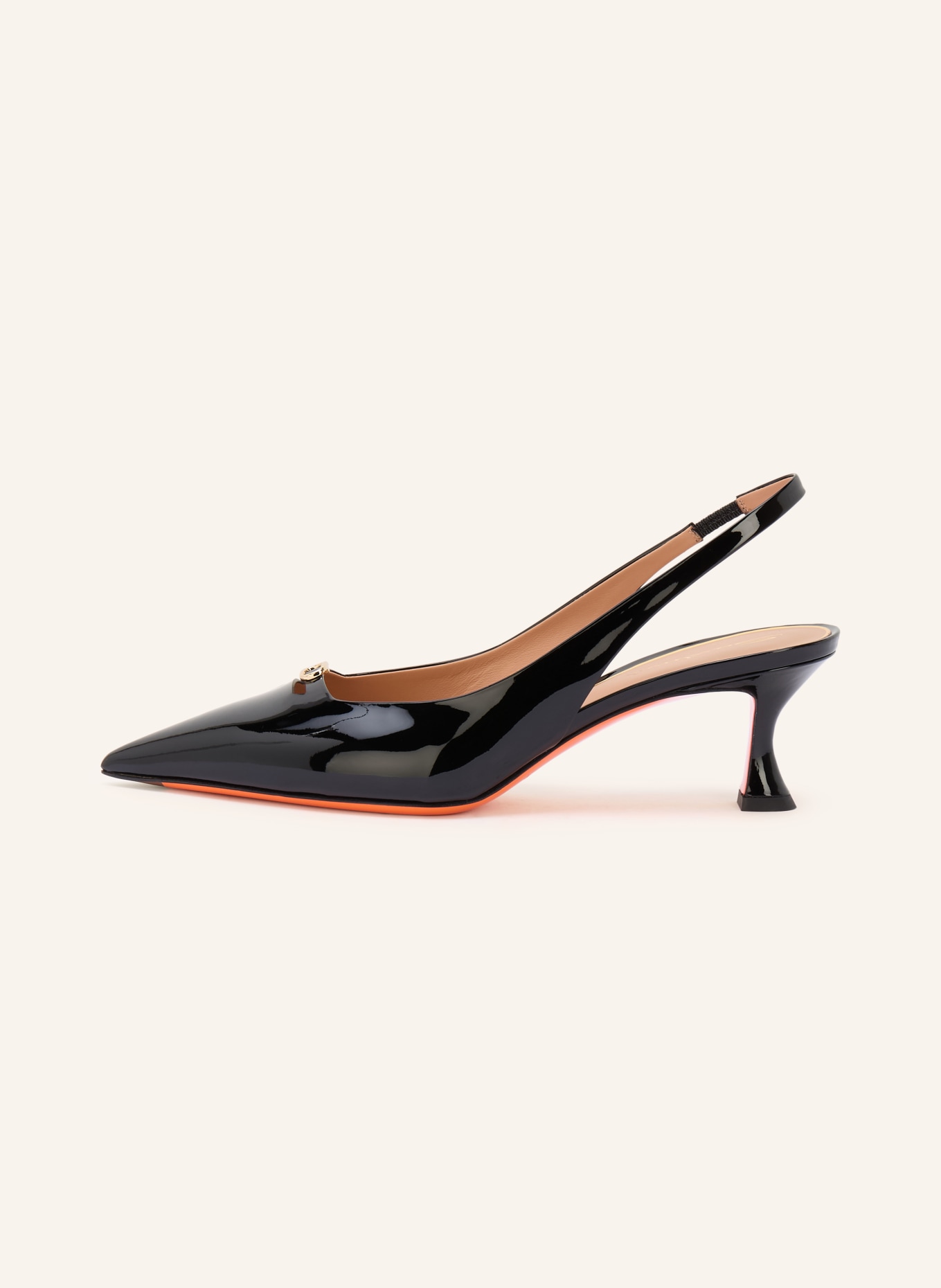 Santoni Slingpumps SABINE: SCHWARZ