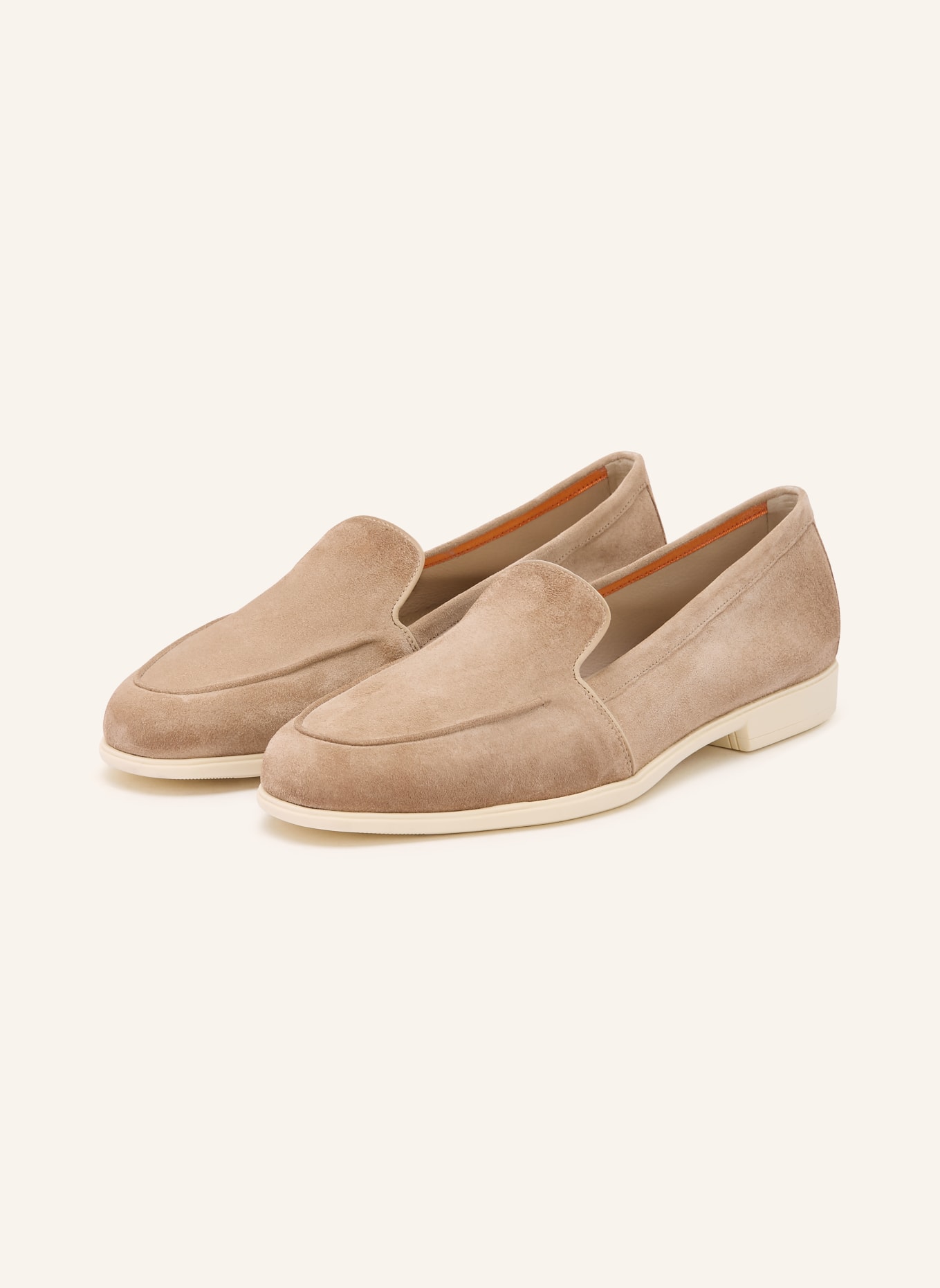 Santoni Slipper MALIBU: HELLBRAUN