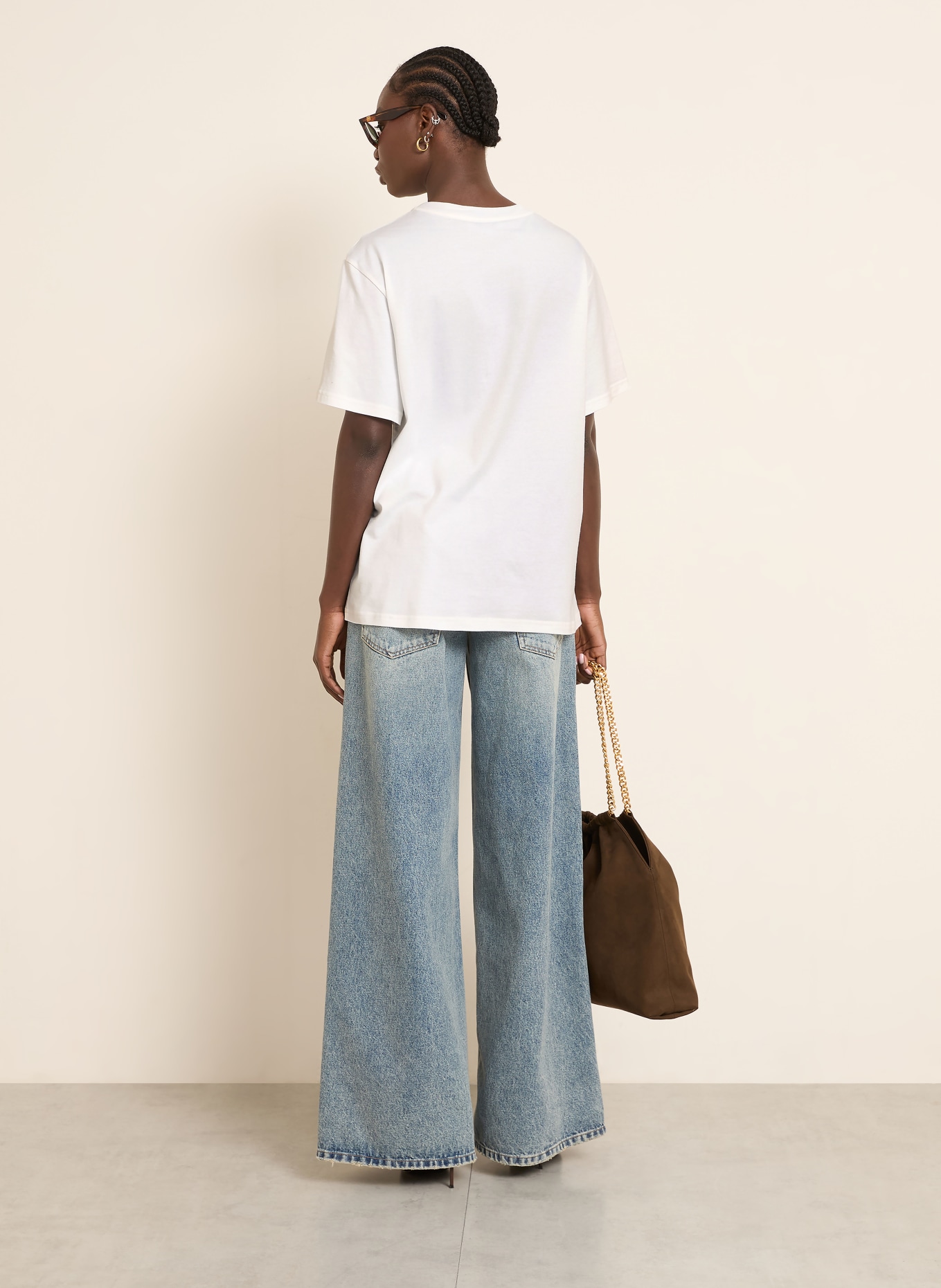 STELLA McCARTNEY T-Shirt mit Nieten: WEISS