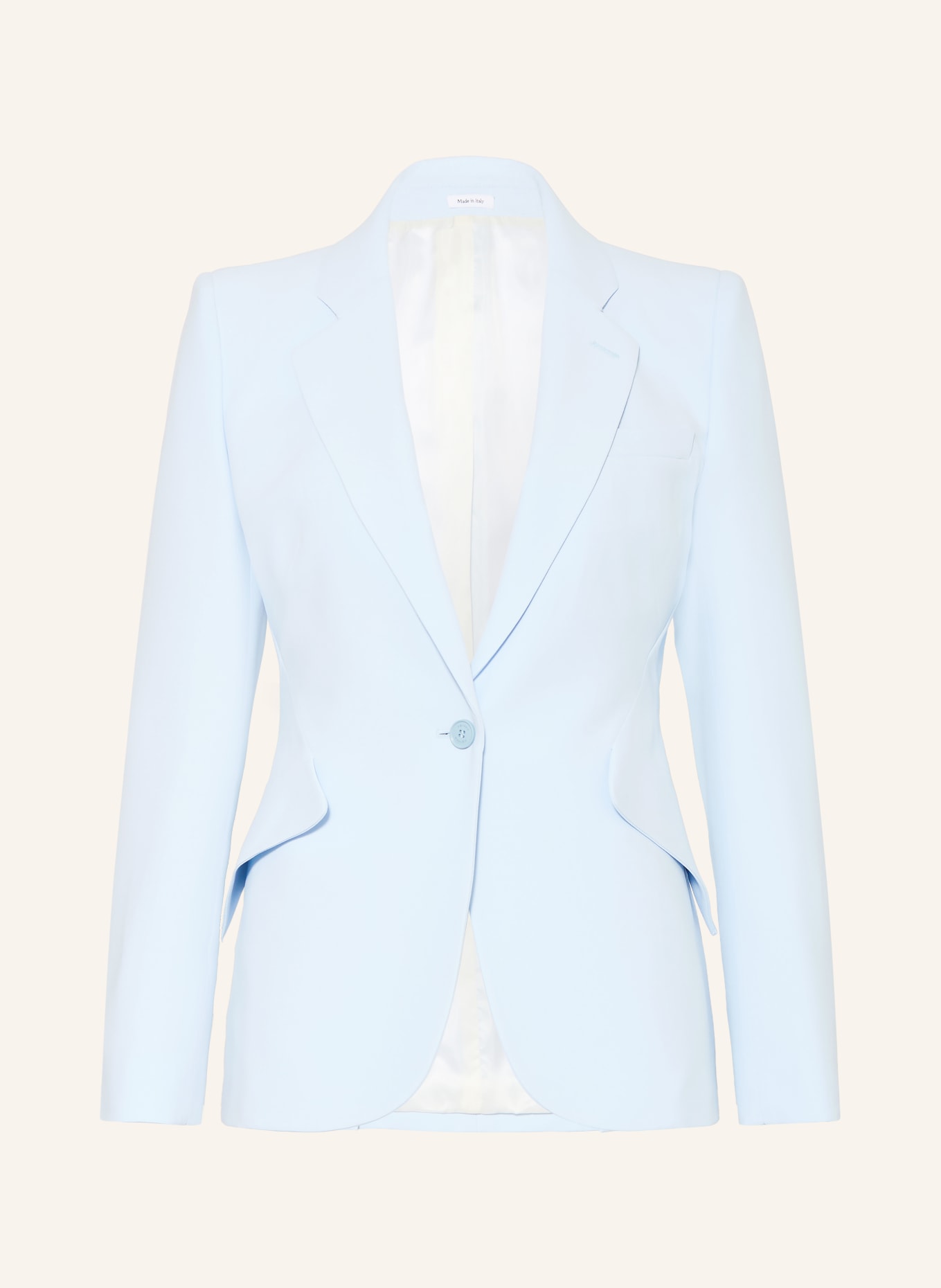 McQUEEN blazer: LIGHT BLUE