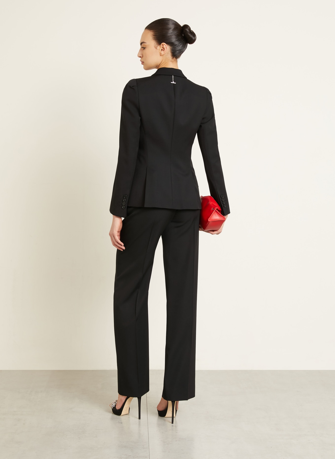 McQUEEN kalhoty: ČERNÁ