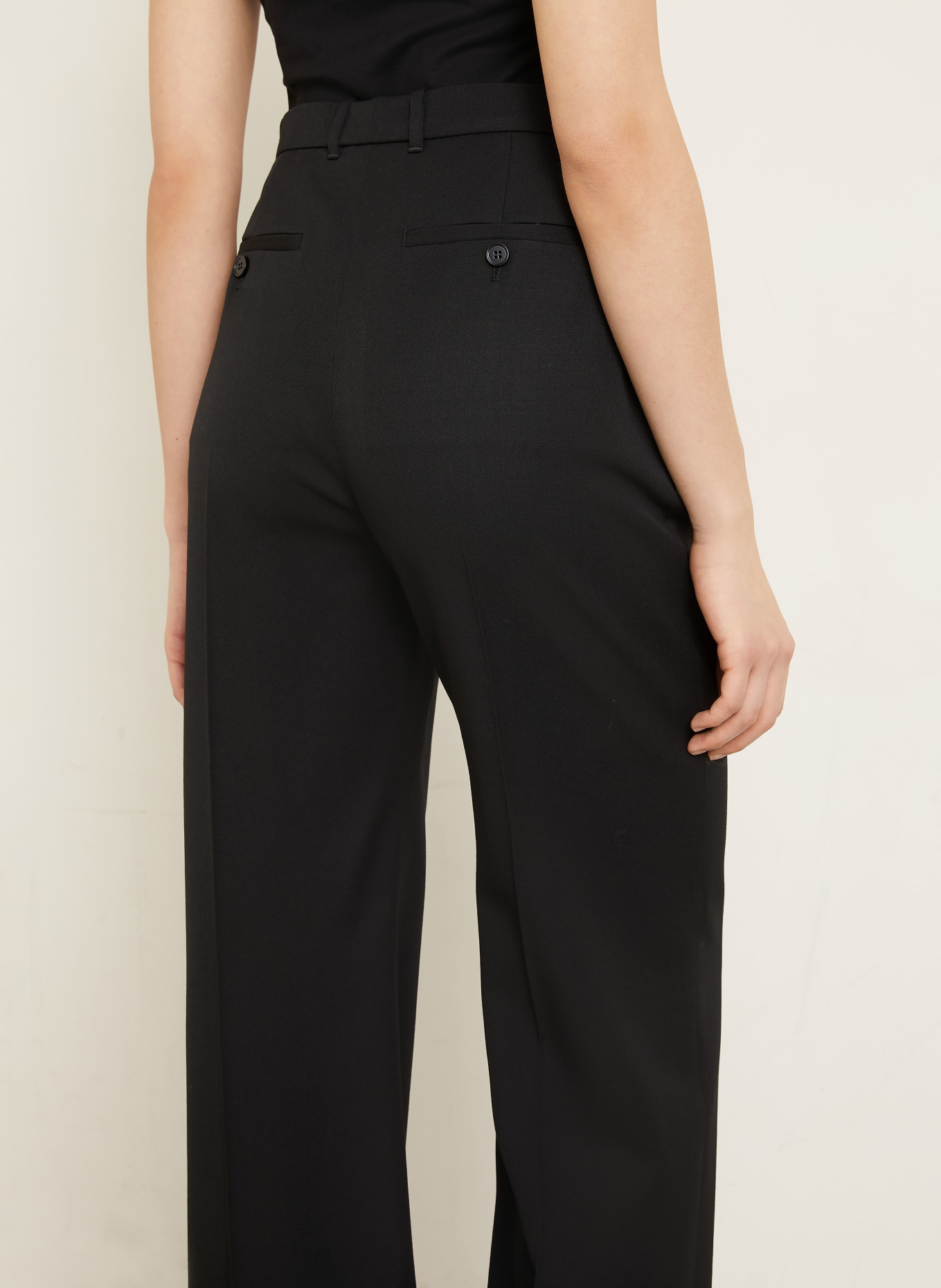 McQUEEN kalhoty: ČERNÁ