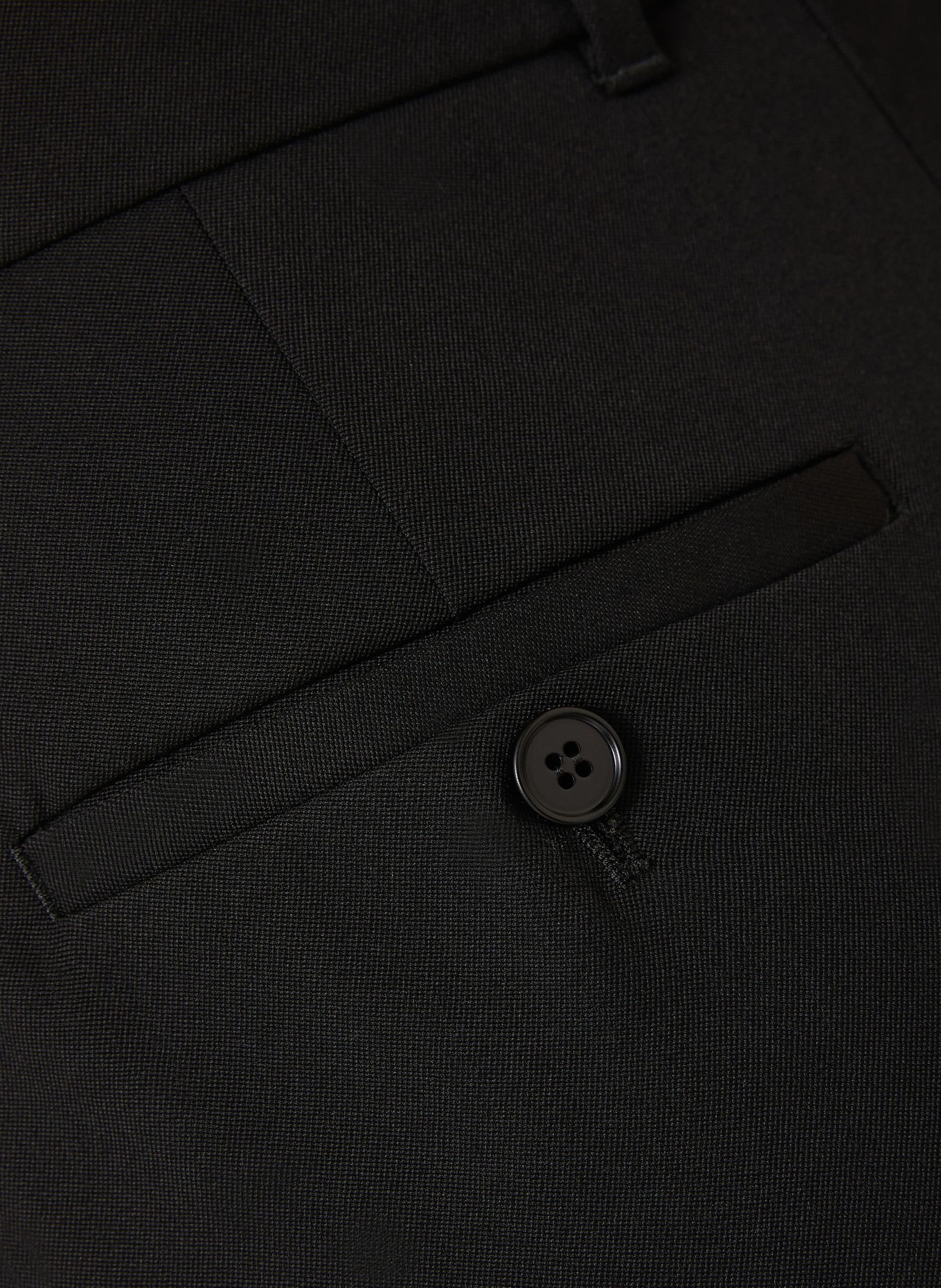 McQUEEN kalhoty: ČERNÁ