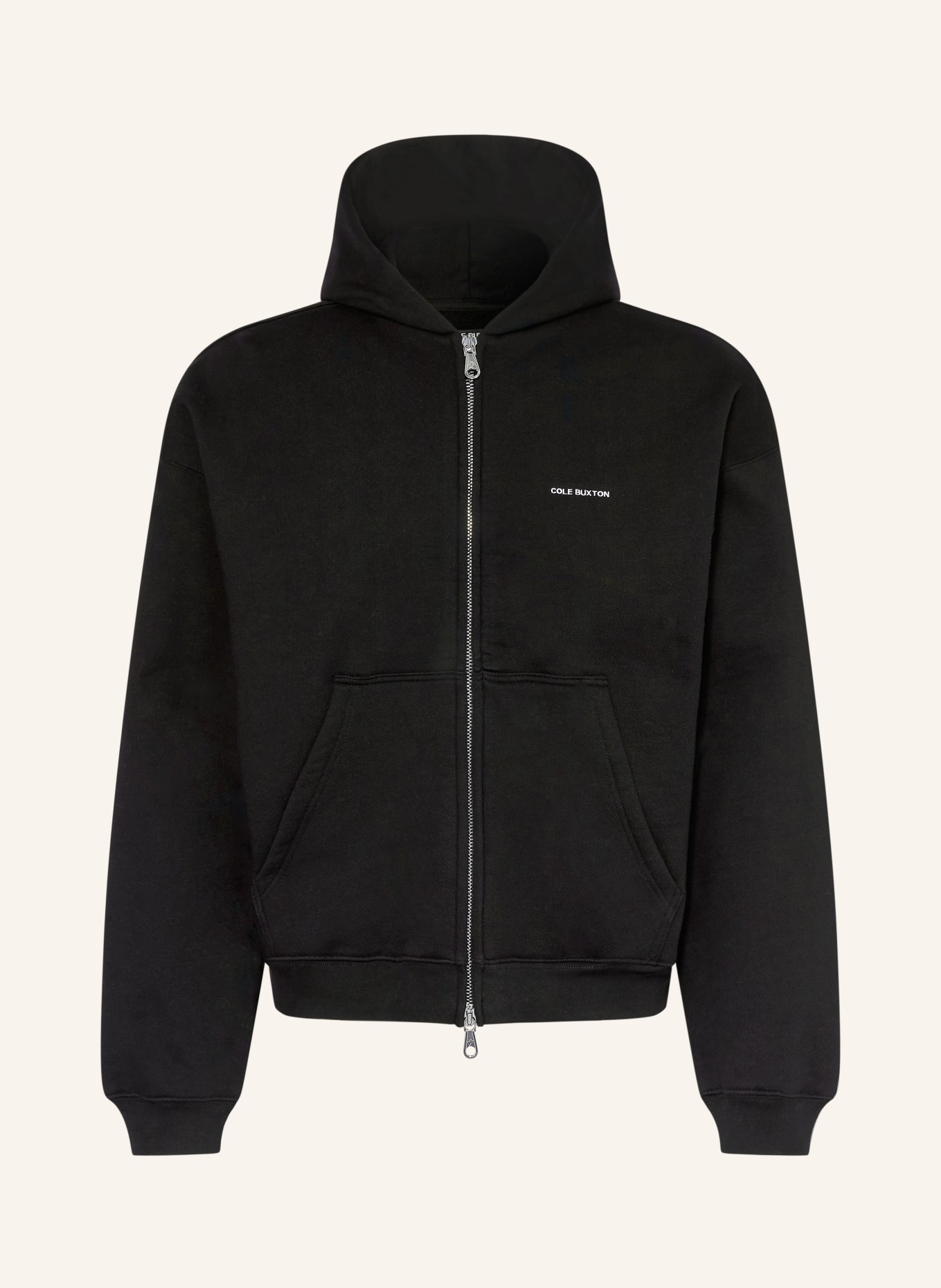 COLE BUXTON Sweatjacke: SCHWARZ