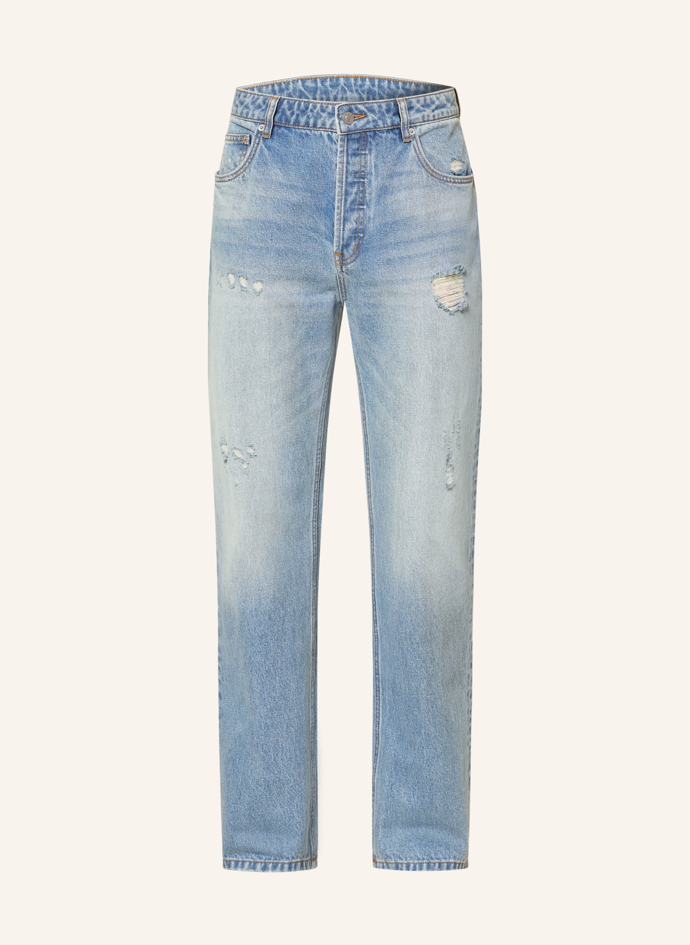 COLE BUXTON Destroyed Jeans BEVERLEY Relaxed Fit: 400 BLUE