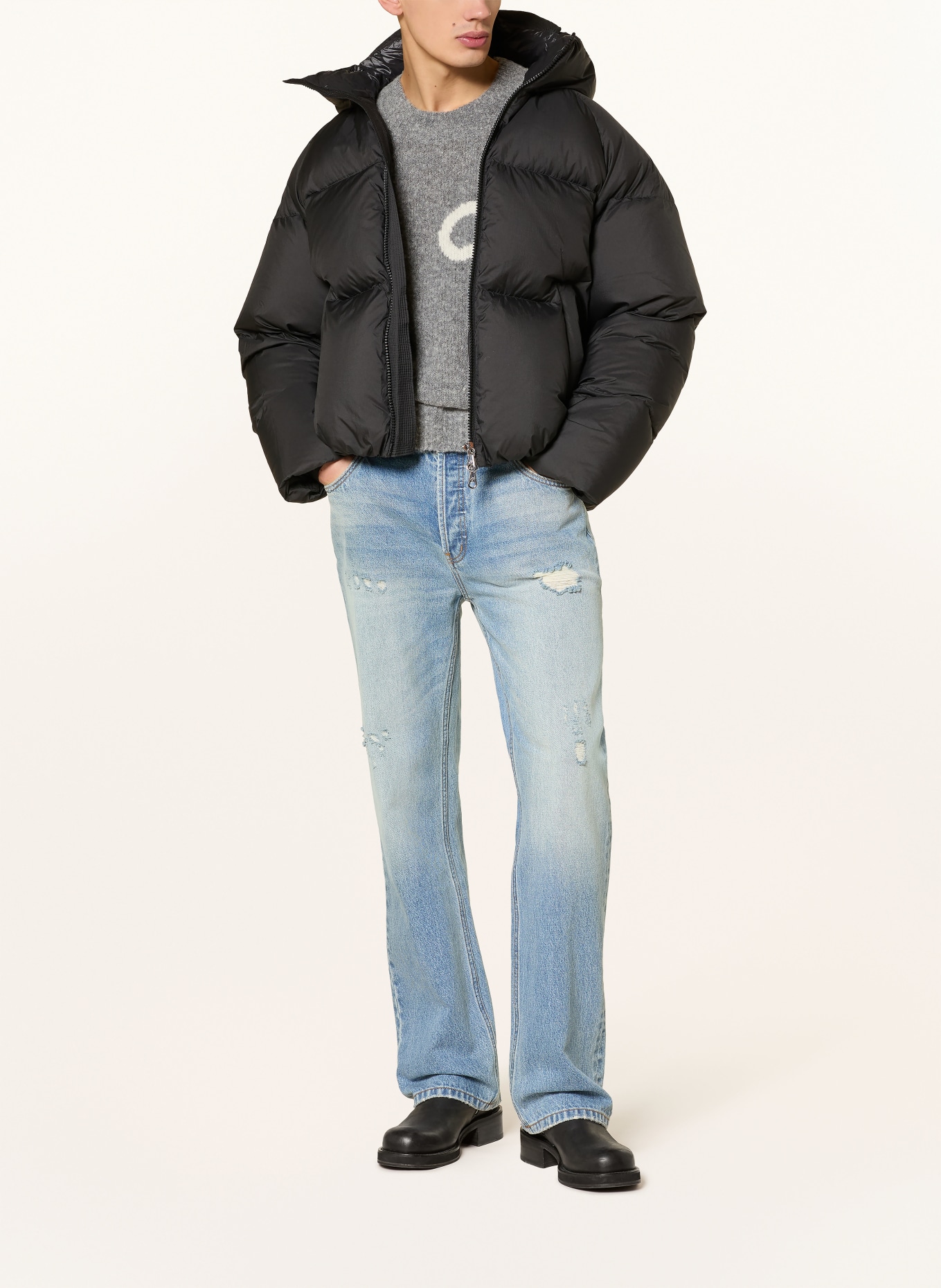 COLE BUXTON Destroyed Jeans BEVERLEY Relaxed Fit: 400 BLUE