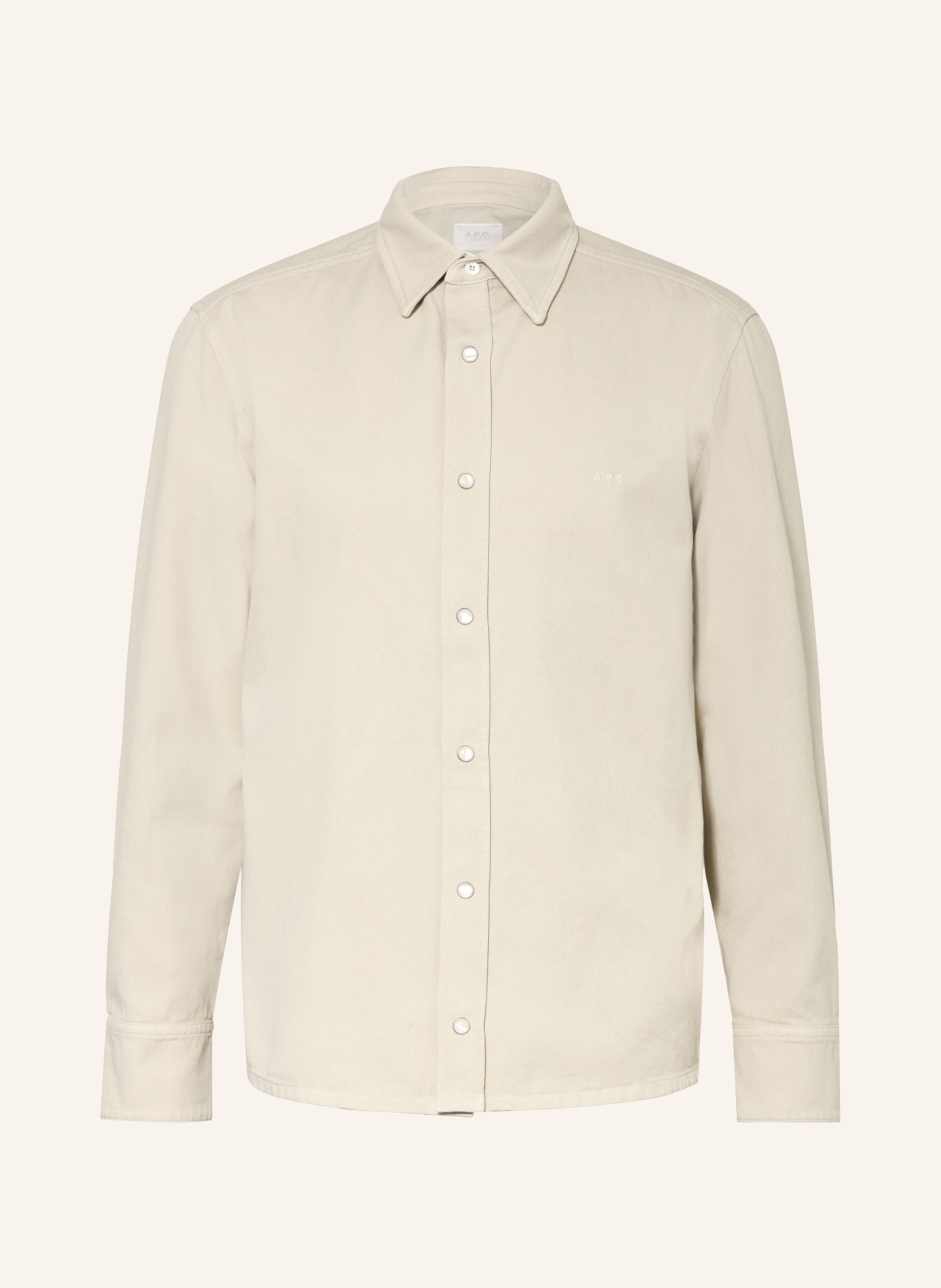 A.P.C. Hemd Comfort Fit: BEIGE