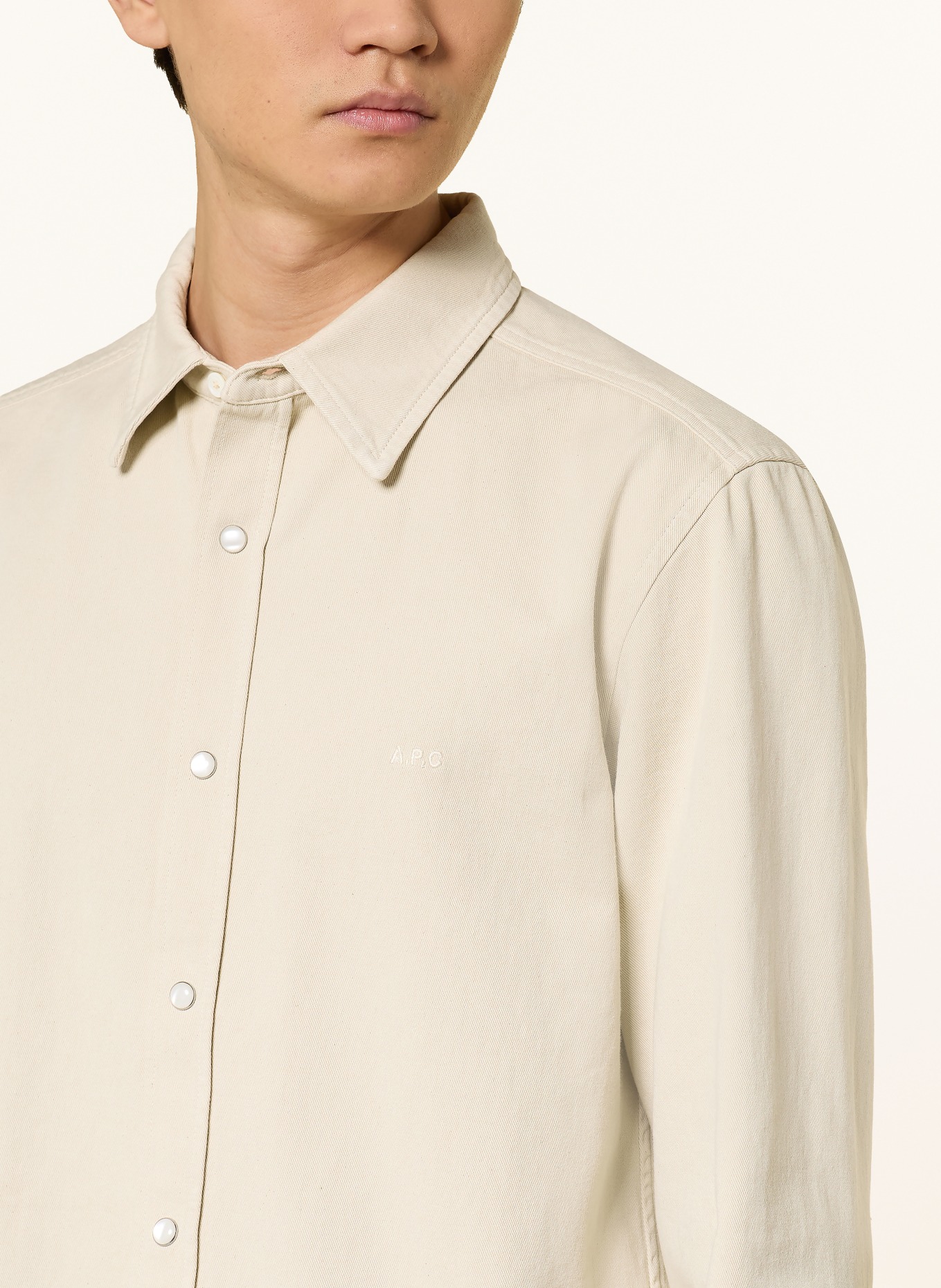 A.P.C. Hemd Comfort Fit: BEIGE