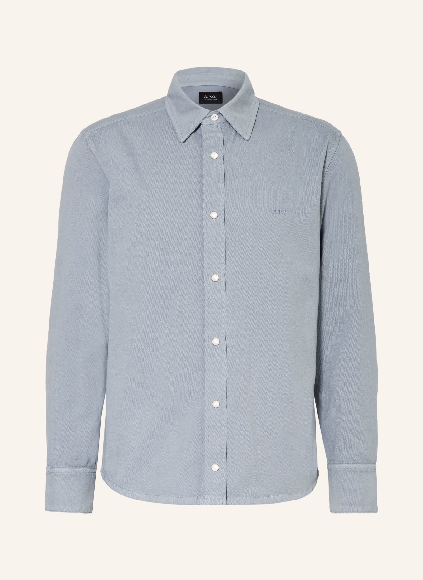 A.P.C. Hemd Comfort Fit: BLAUGRAU