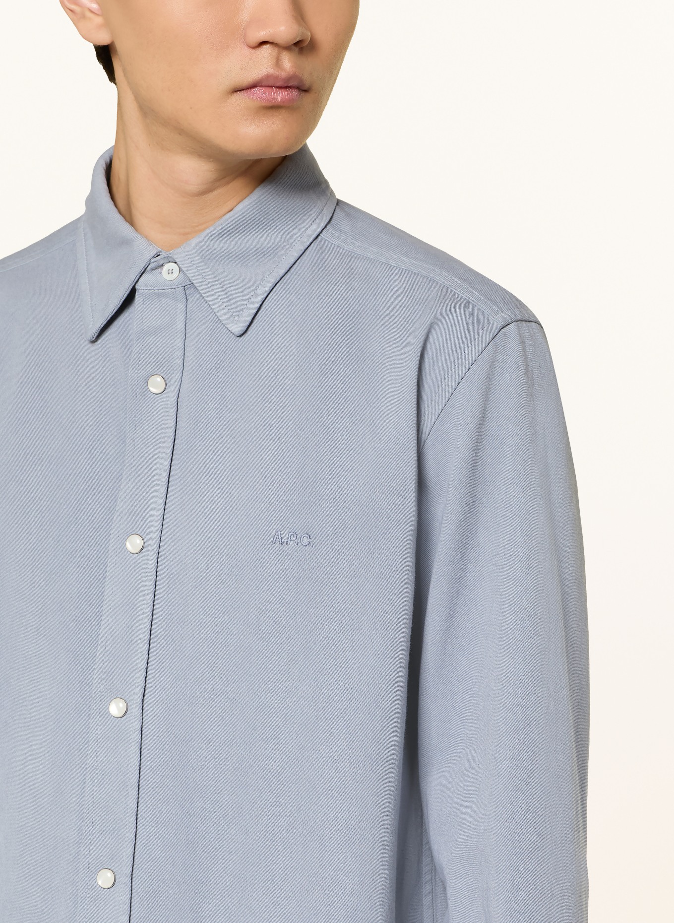 A.P.C. Hemd Comfort Fit: BLAUGRAU