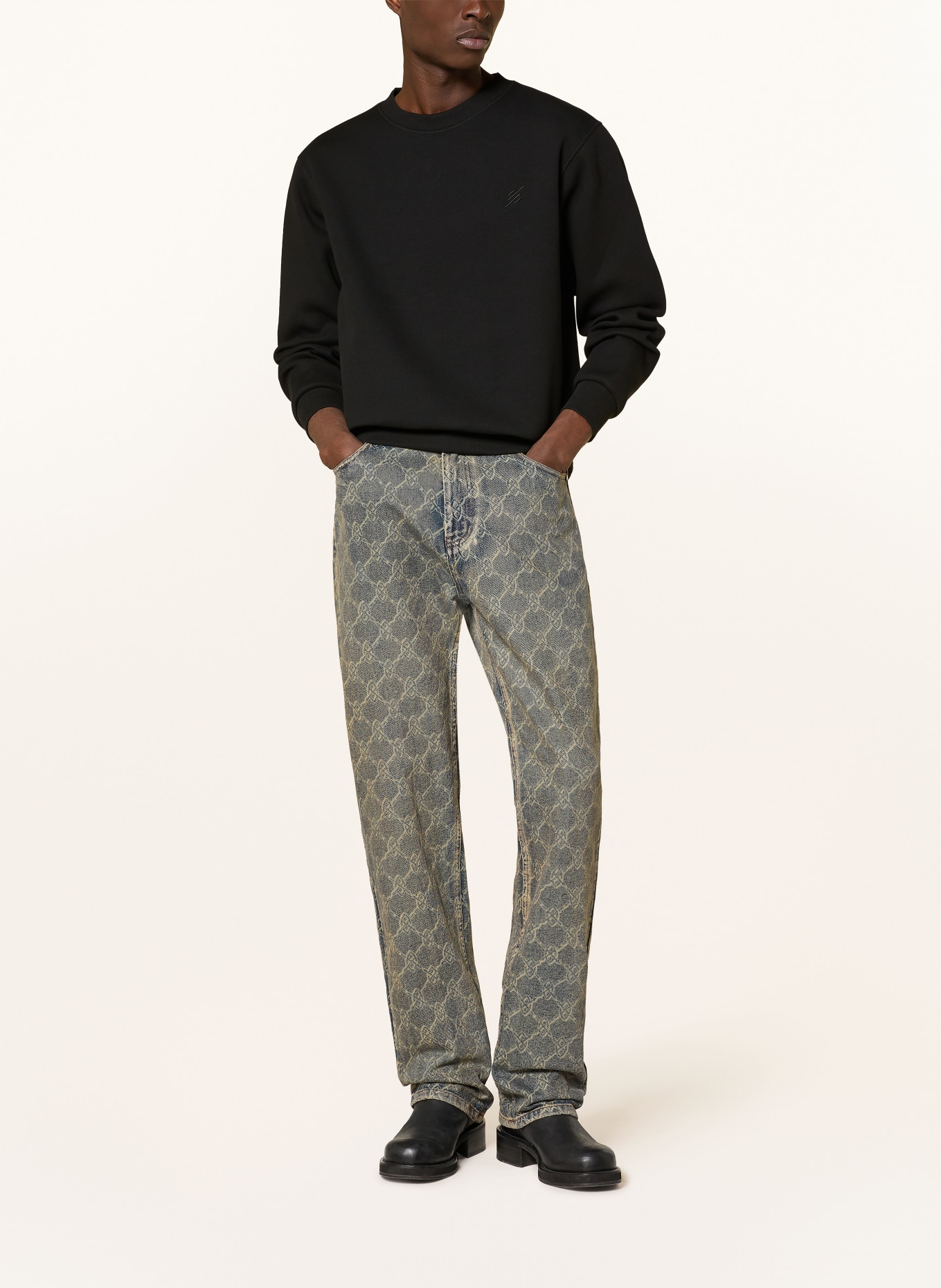 DAILY PAPER mikina: ČERNÁ