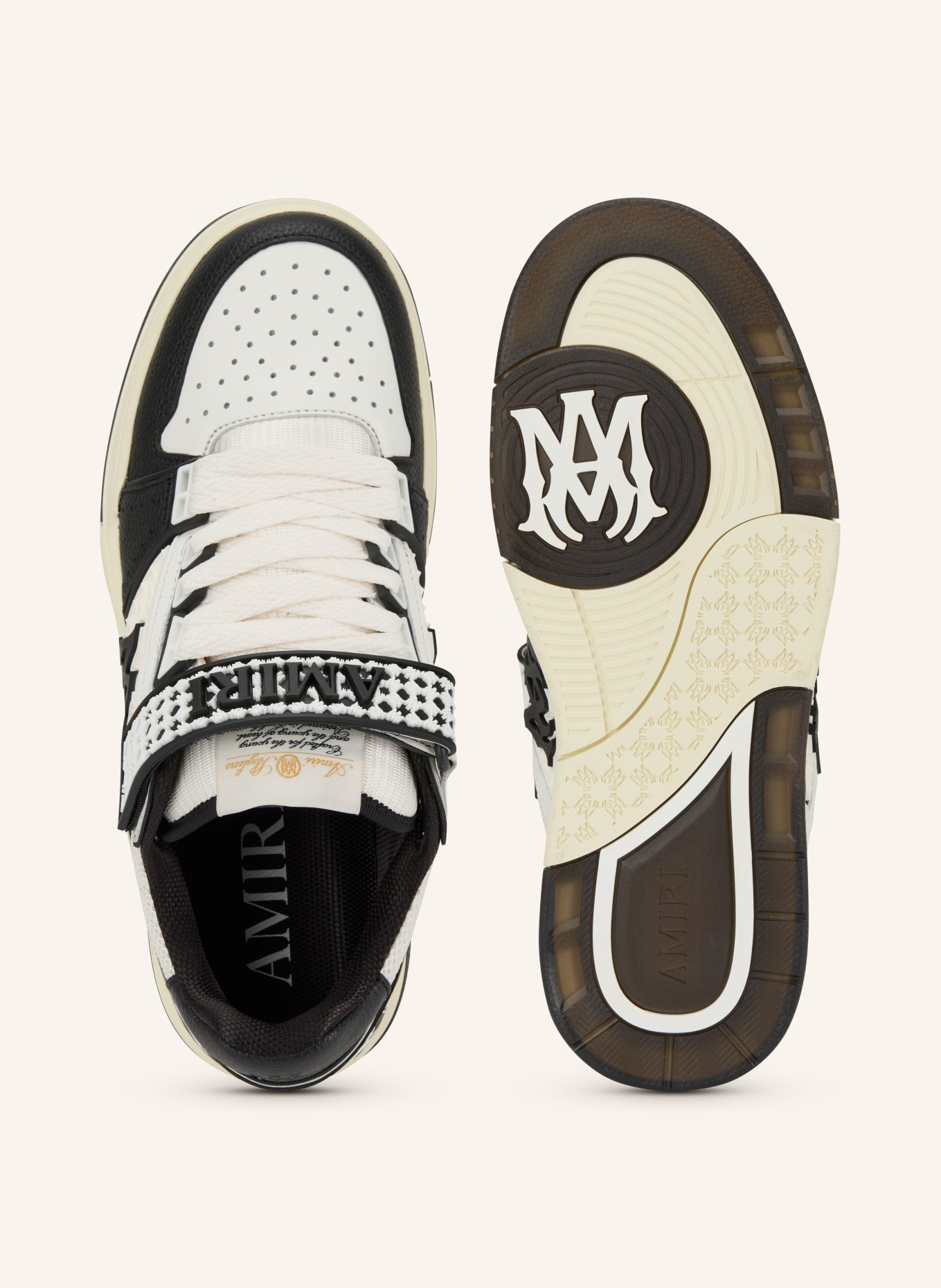 AMIRI Tenisky MA SKYLINE: ČERNÁ / BÍLÁ