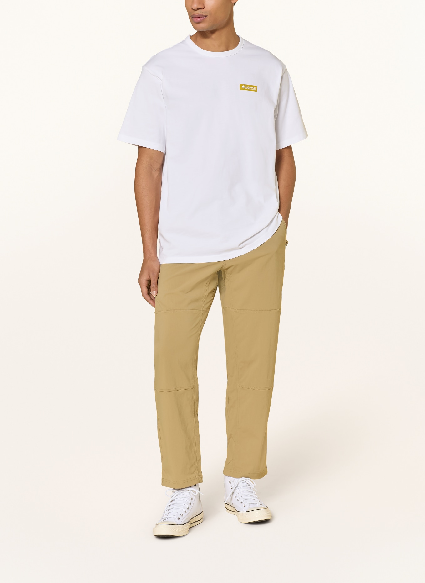 Columbia T-Shirt CSC­­™ HEAVYWEIGHT: WEISS / DUNKELROT / DUNKELGELB