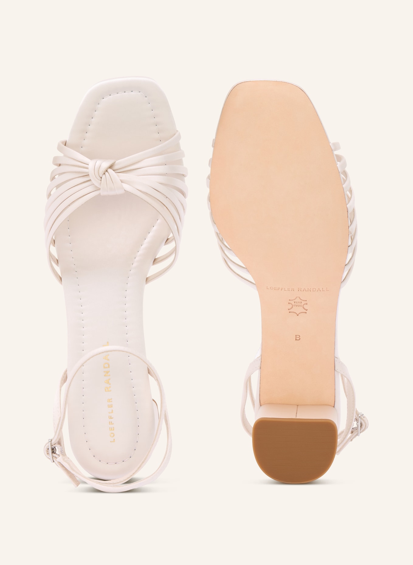 LOEFFLER RANDALL OLIVIA sandals: CREAM