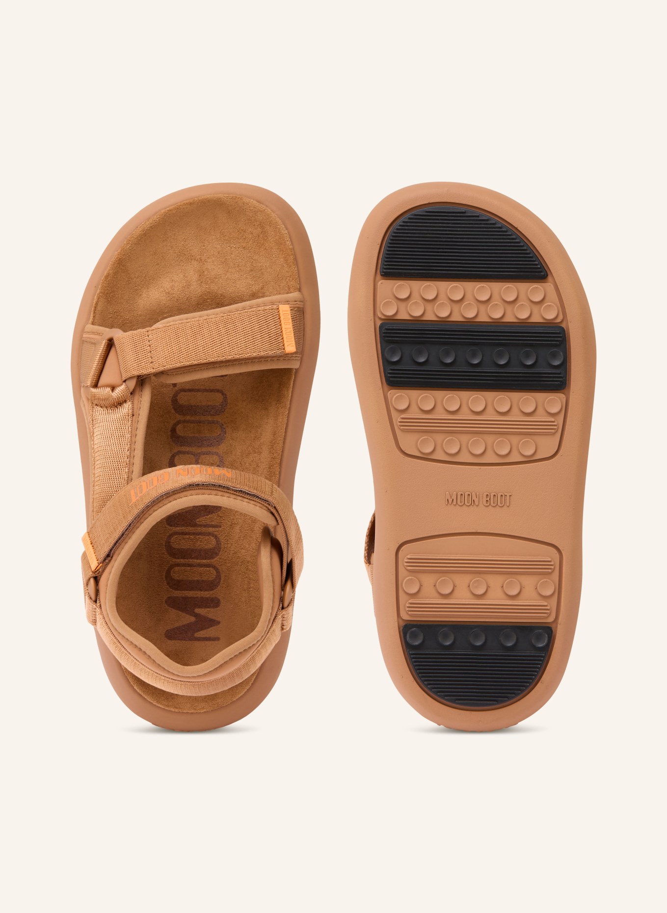 MOON BOOT Sandały płaskie MB SUPER SANDAL: BRĄZOWY