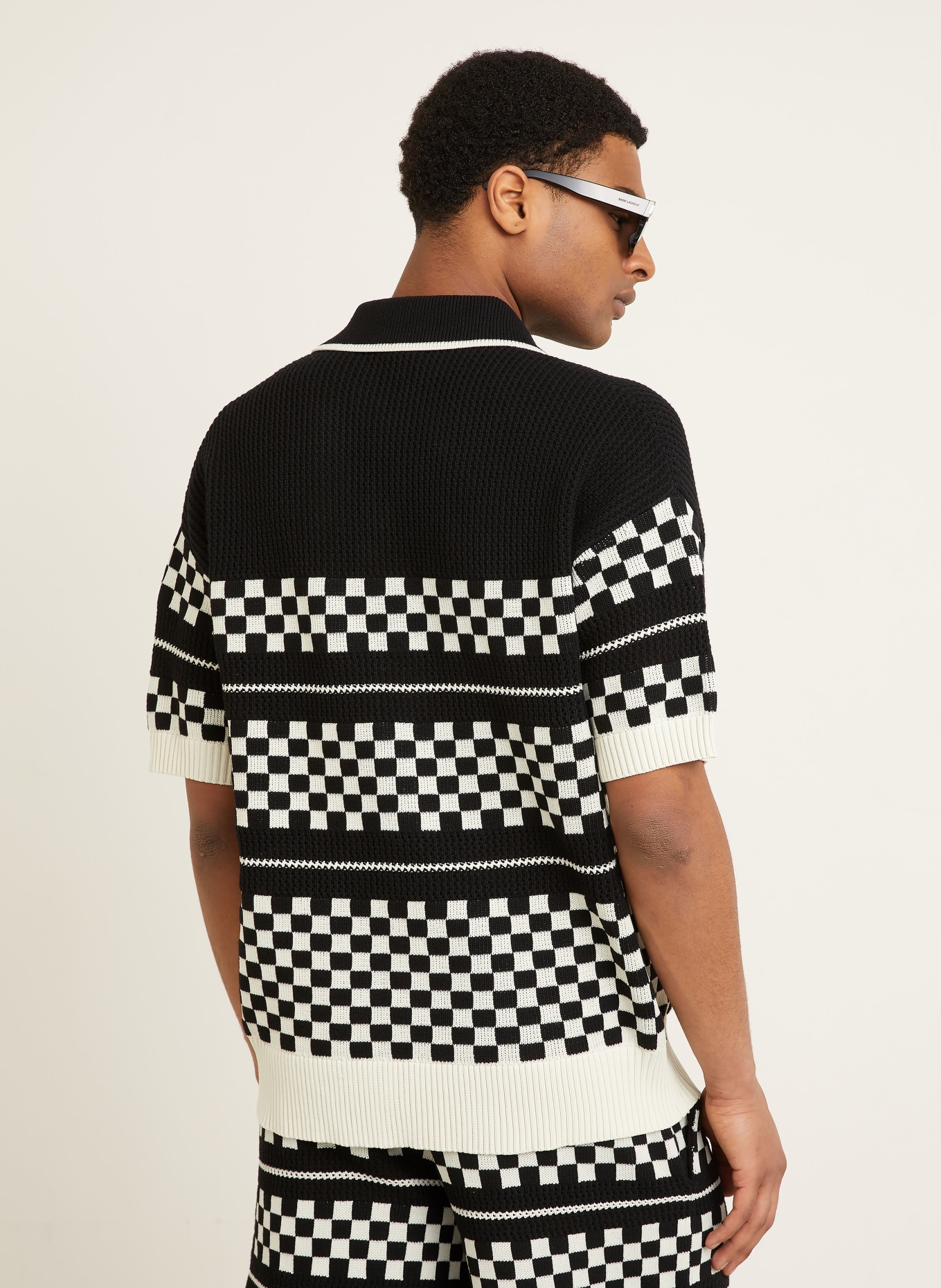 AMIRI Hemd Comfort Fit: SCHWARZ / CREME