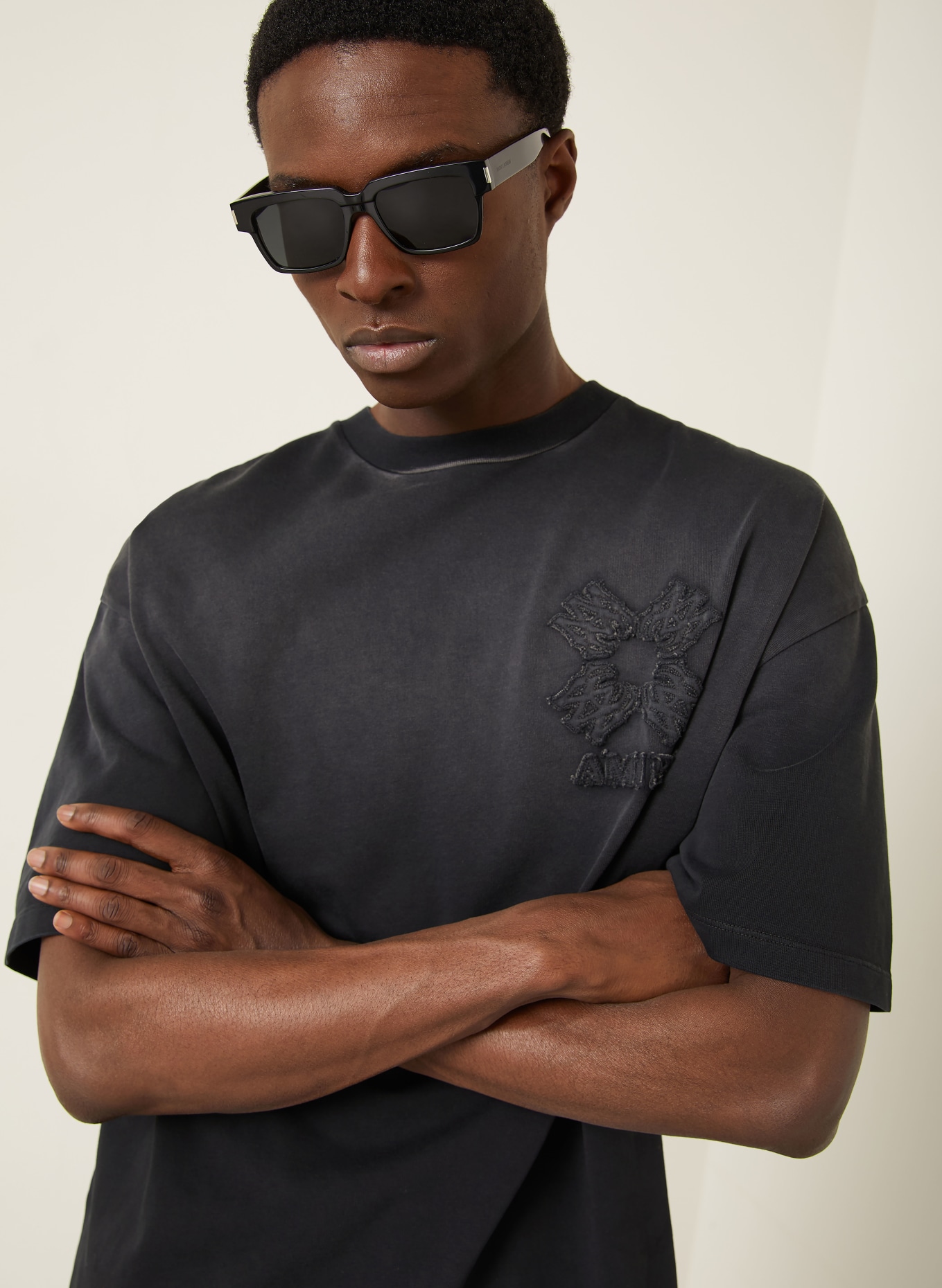 AMIRI Oversized-Shirt: SCHWARZ