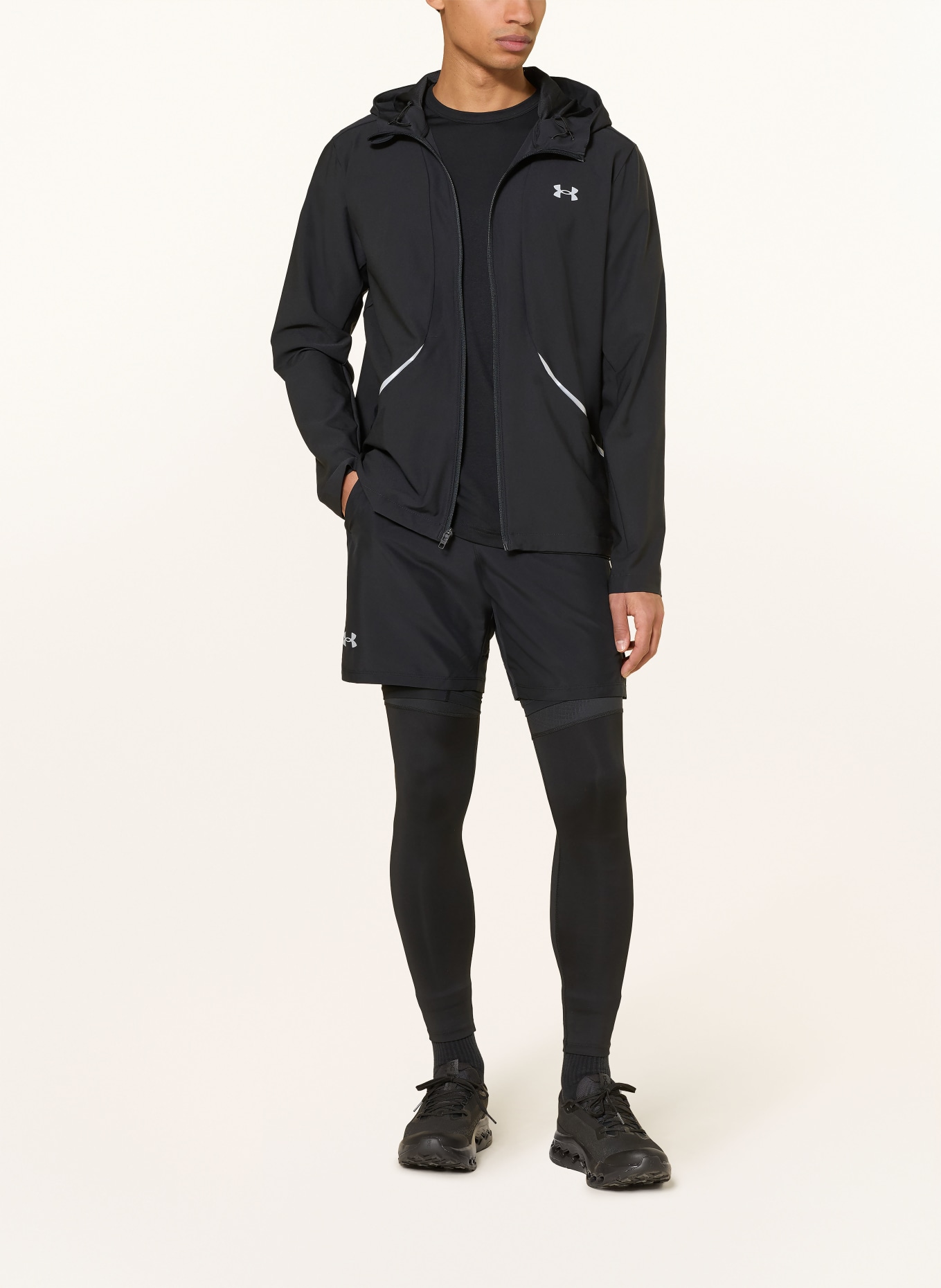 UNDER ARMOUR Functionele jas UA UNSTOPPABLE: ZWART / ZILVER