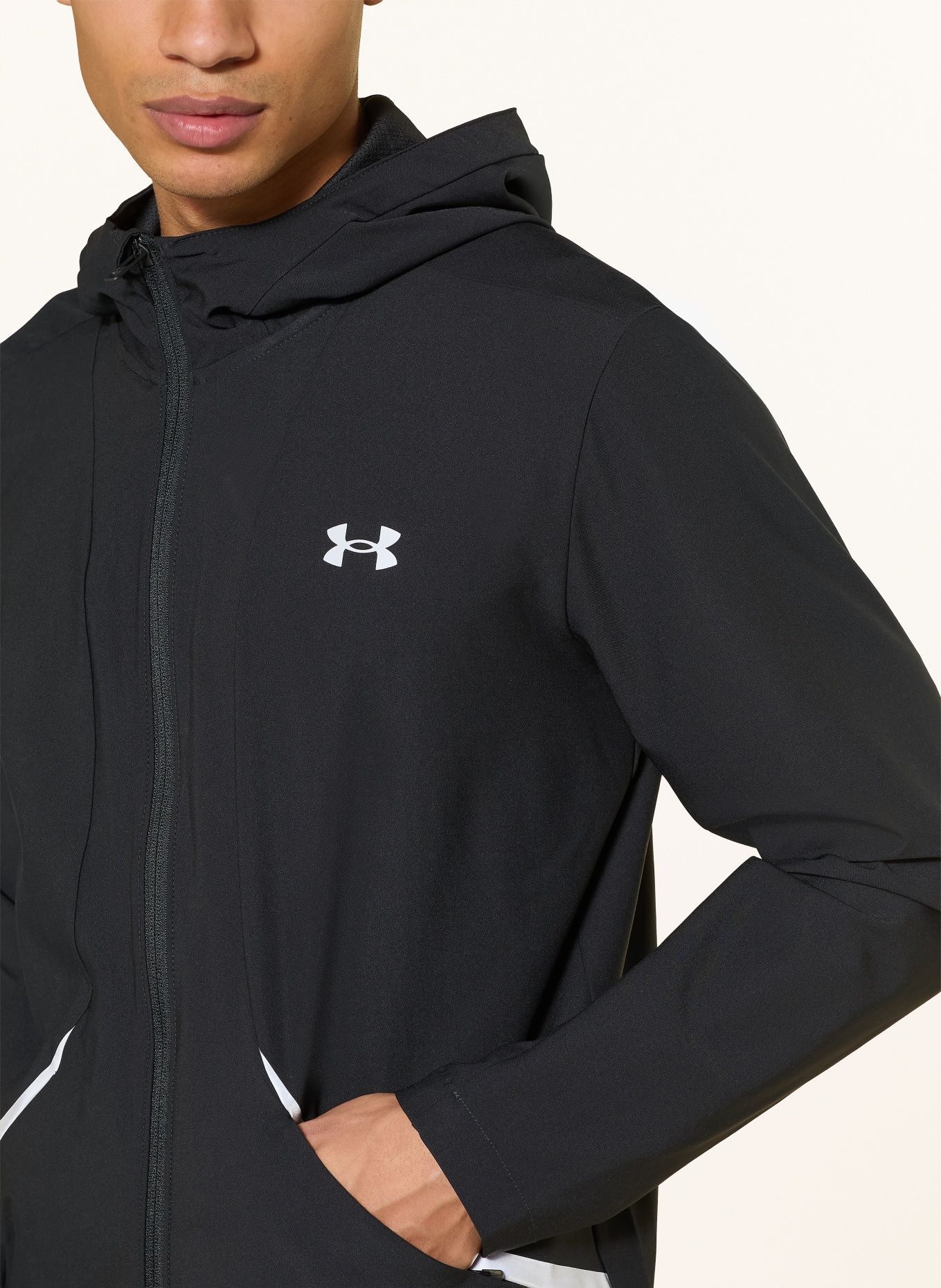 UNDER ARMOUR Functionele jas UA UNSTOPPABLE: ZWART / ZILVER