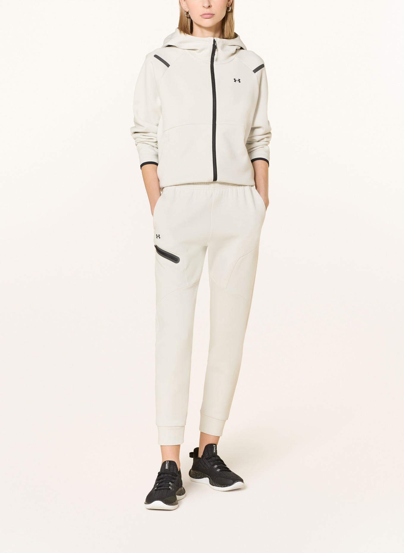 UNDER ARMOUR Sweatjacke UA UNSTOPPABLE: CREME