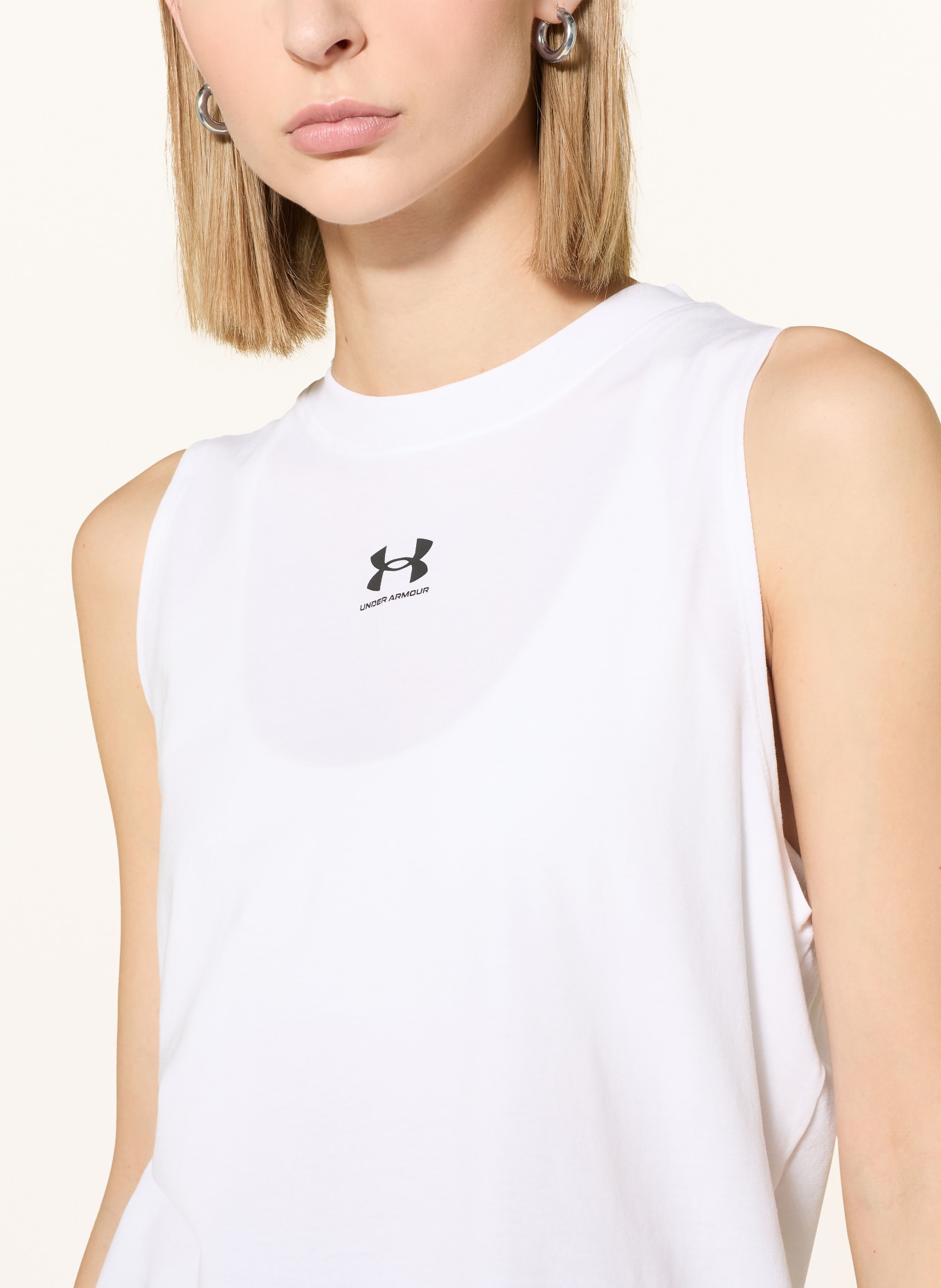 UNDER ARMOUR Tanktop UA RIVAL: WEISS