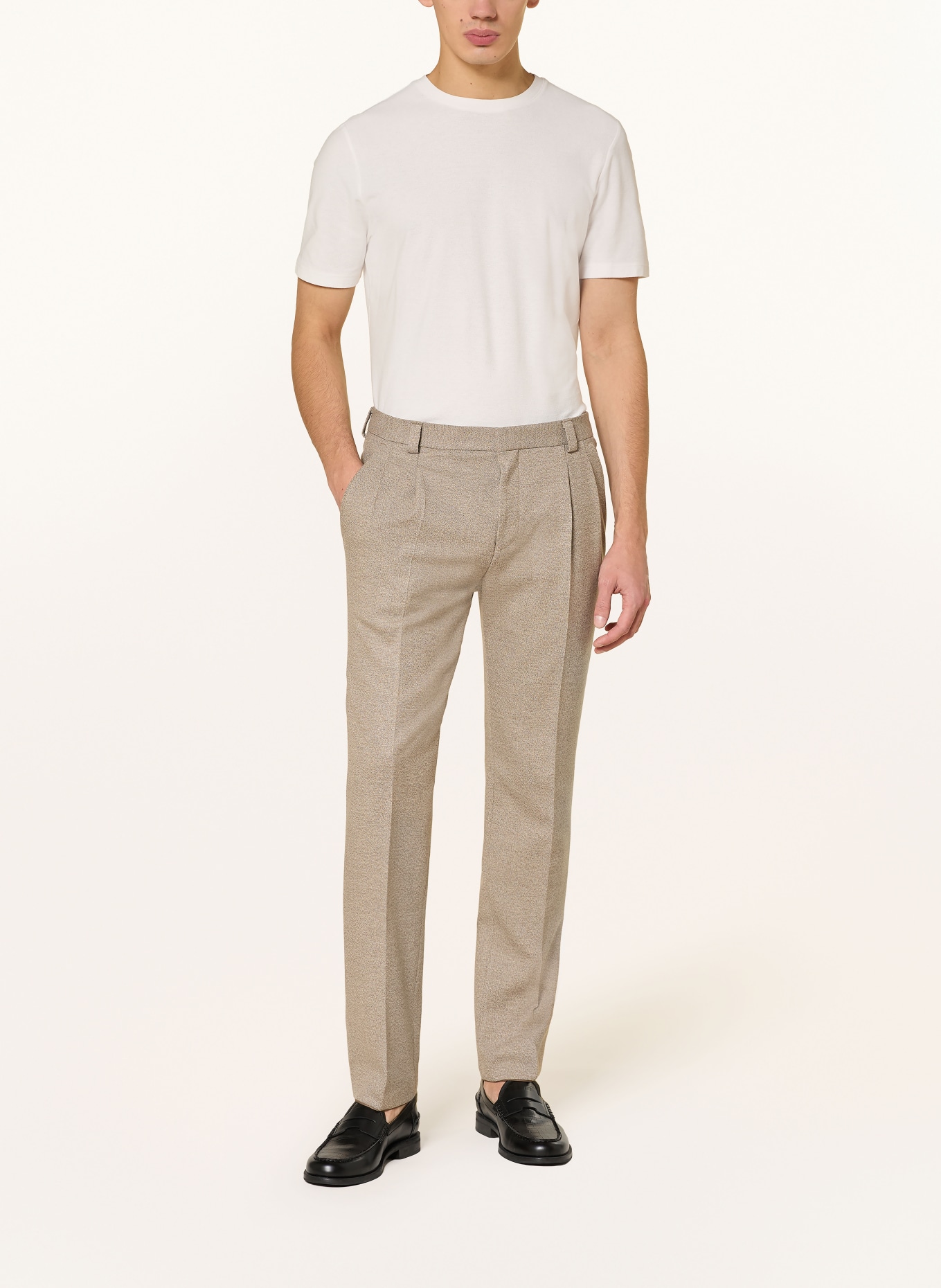 HUGO HESTEN Extra Slim Fit Suit Pants: 269 MEDIUM BEIGE