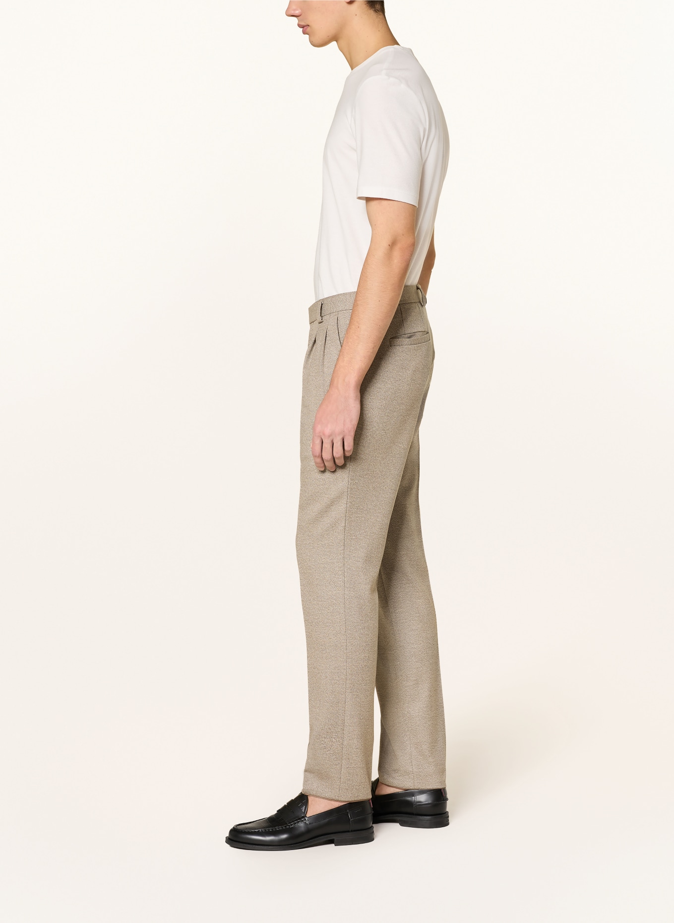 HUGO HESTEN Extra Slim Fit Suit Pants: 269 MEDIUM BEIGE