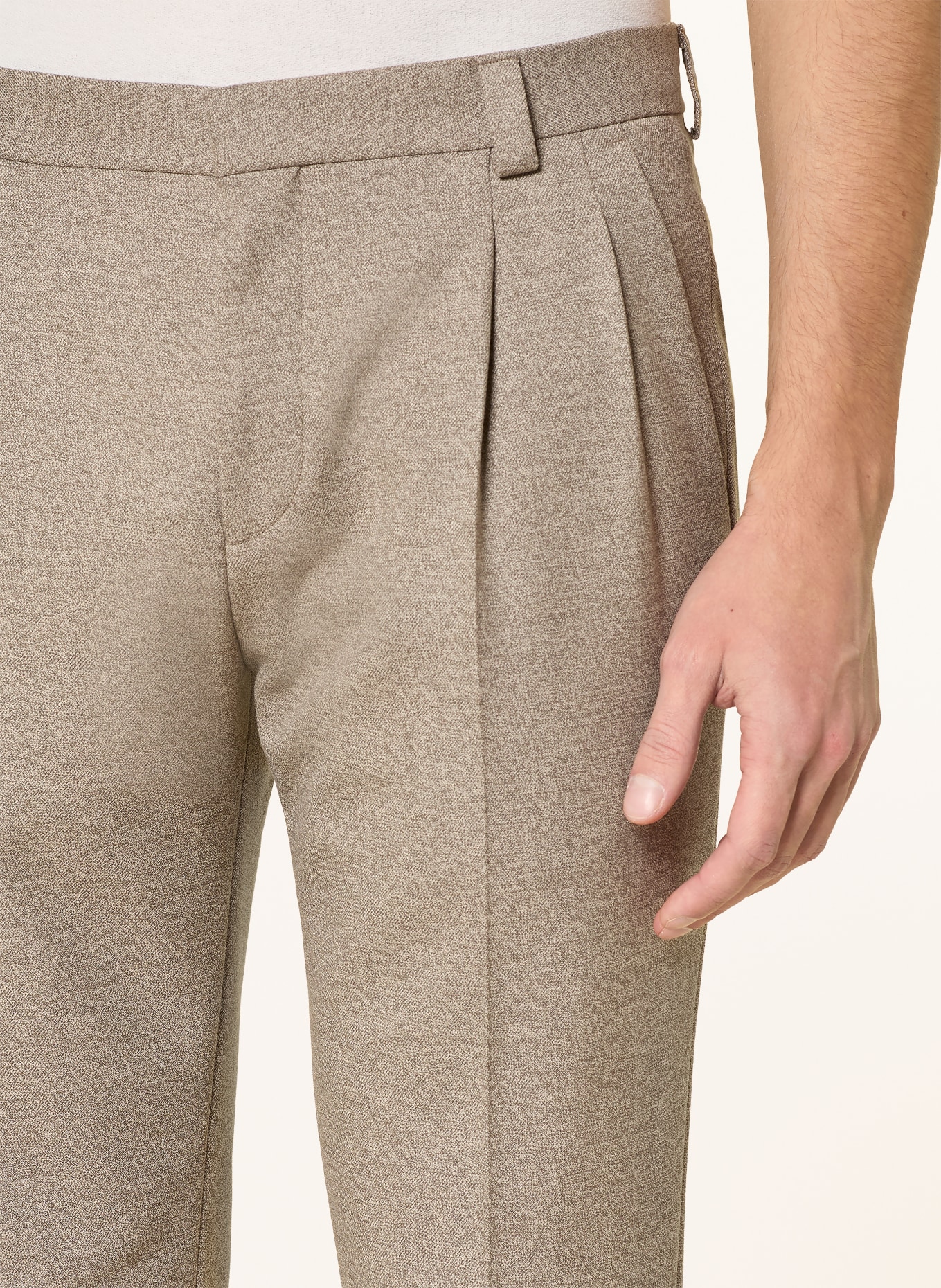 HUGO HESTEN Extra Slim Fit Suit Pants: 269 MEDIUM BEIGE