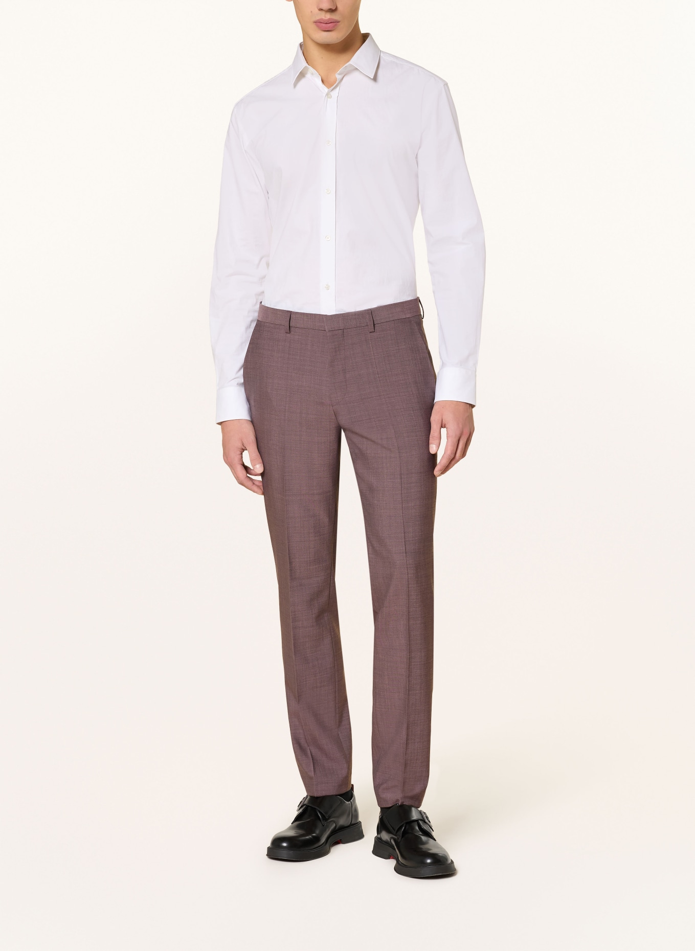 HUGO Anzughose HESTEN Extra Slim Fit: 236 LIGHT/PASTEL BROWN