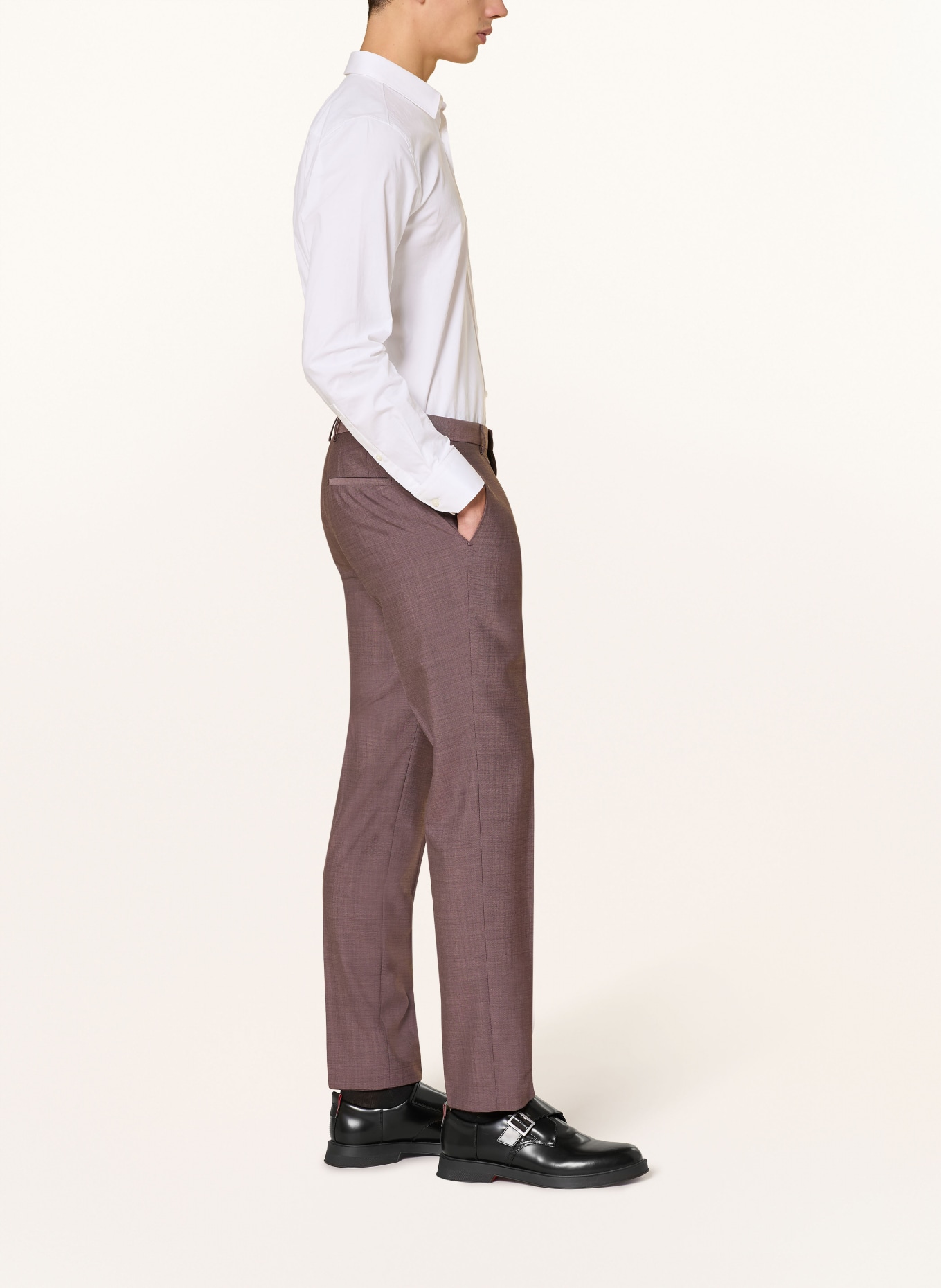 HUGO Anzughose HESTEN Extra Slim Fit: 236 LIGHT/PASTEL BROWN