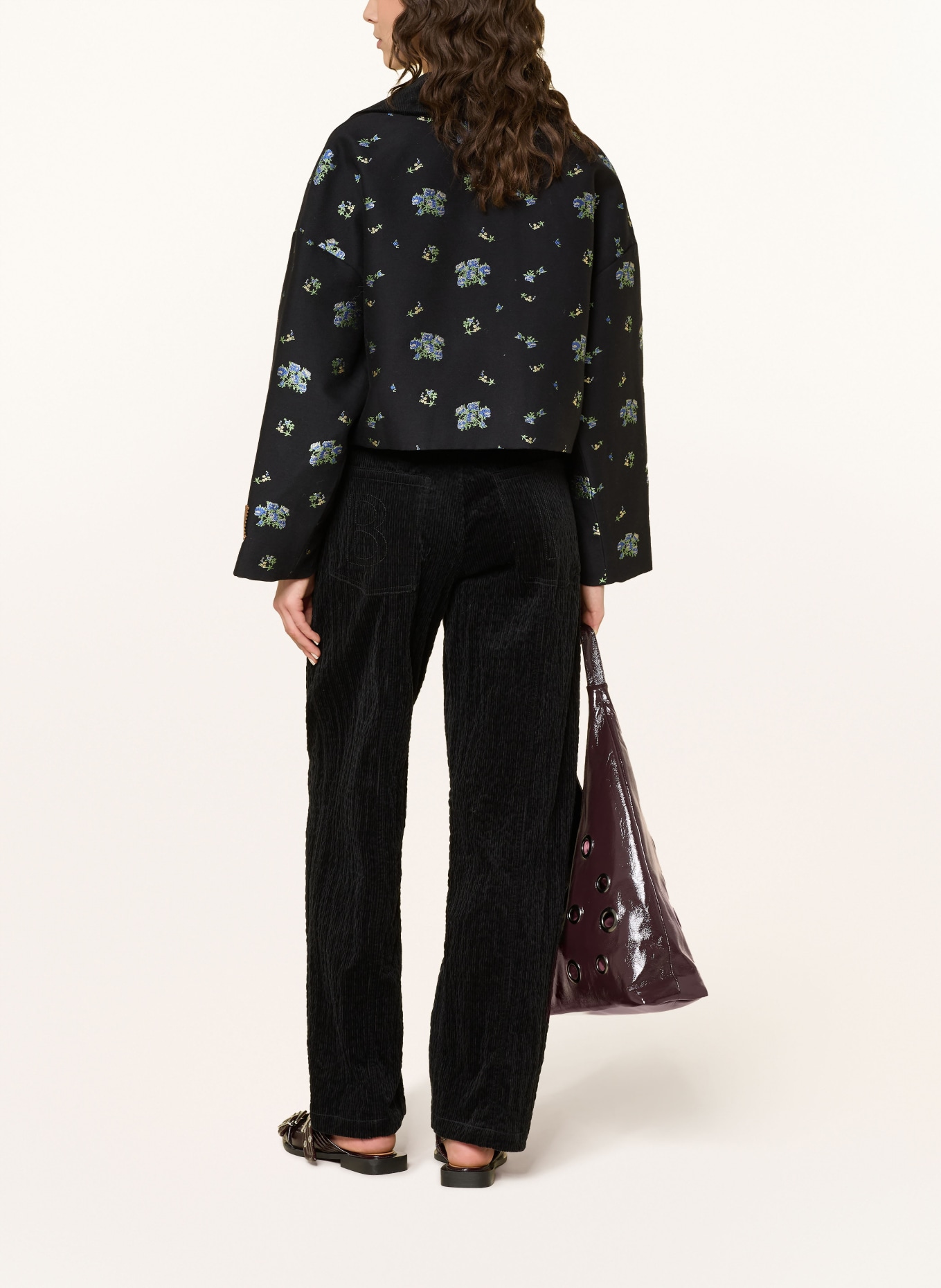 BAUM UND PFERDGARTEN Žakárová bunda BEBETH: ČERNÁ / ZELENÁ / MODRÁ