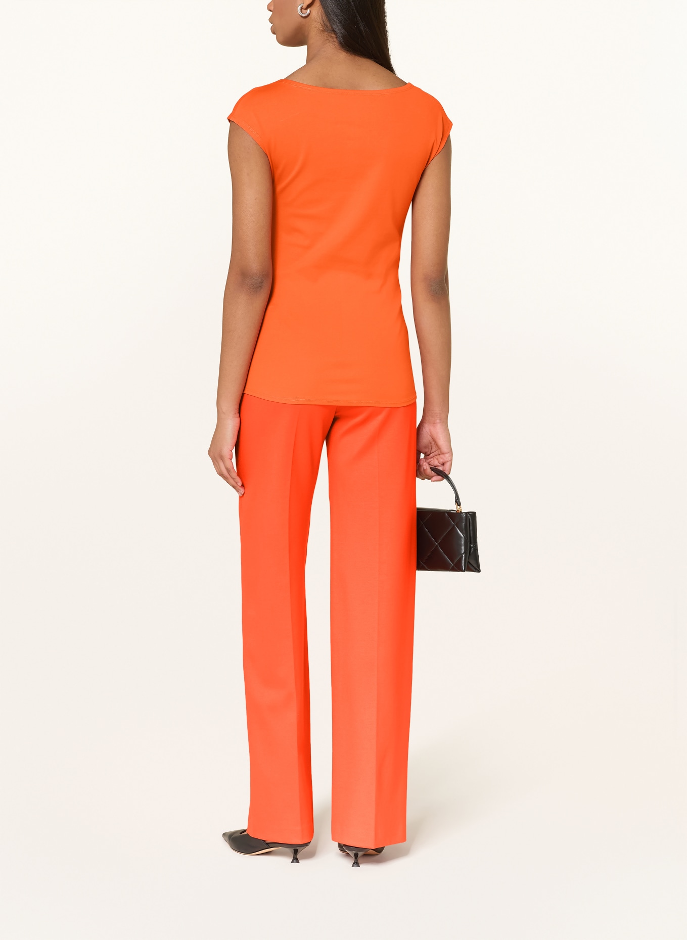 MARC CAIN Tričko s 3/4 rukávem: 223 bright tomato