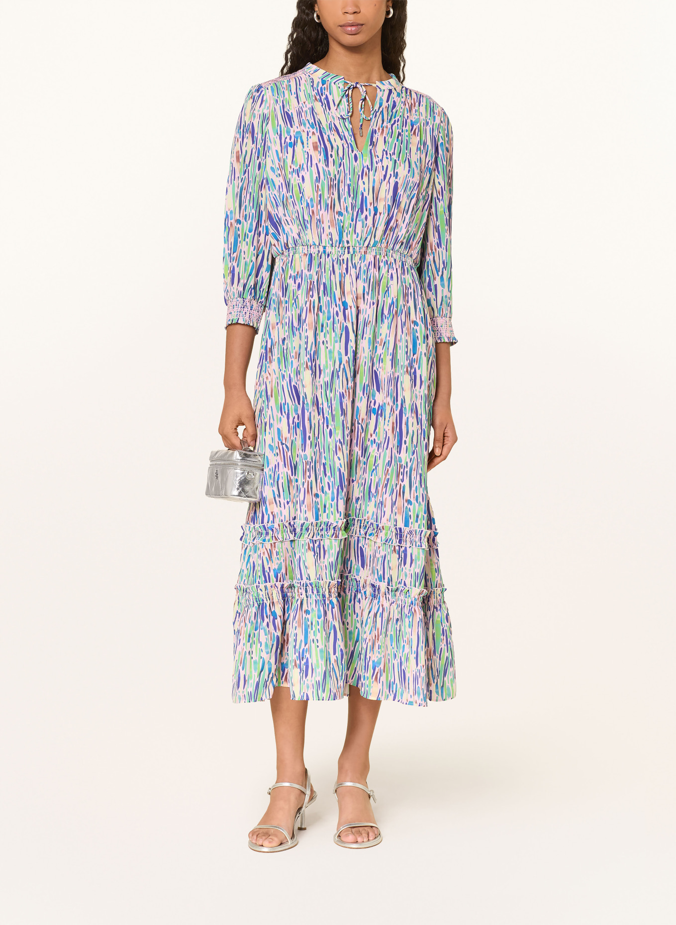 MARC CAIN Jurk met 3/4-mouwen: 255 pink tulle