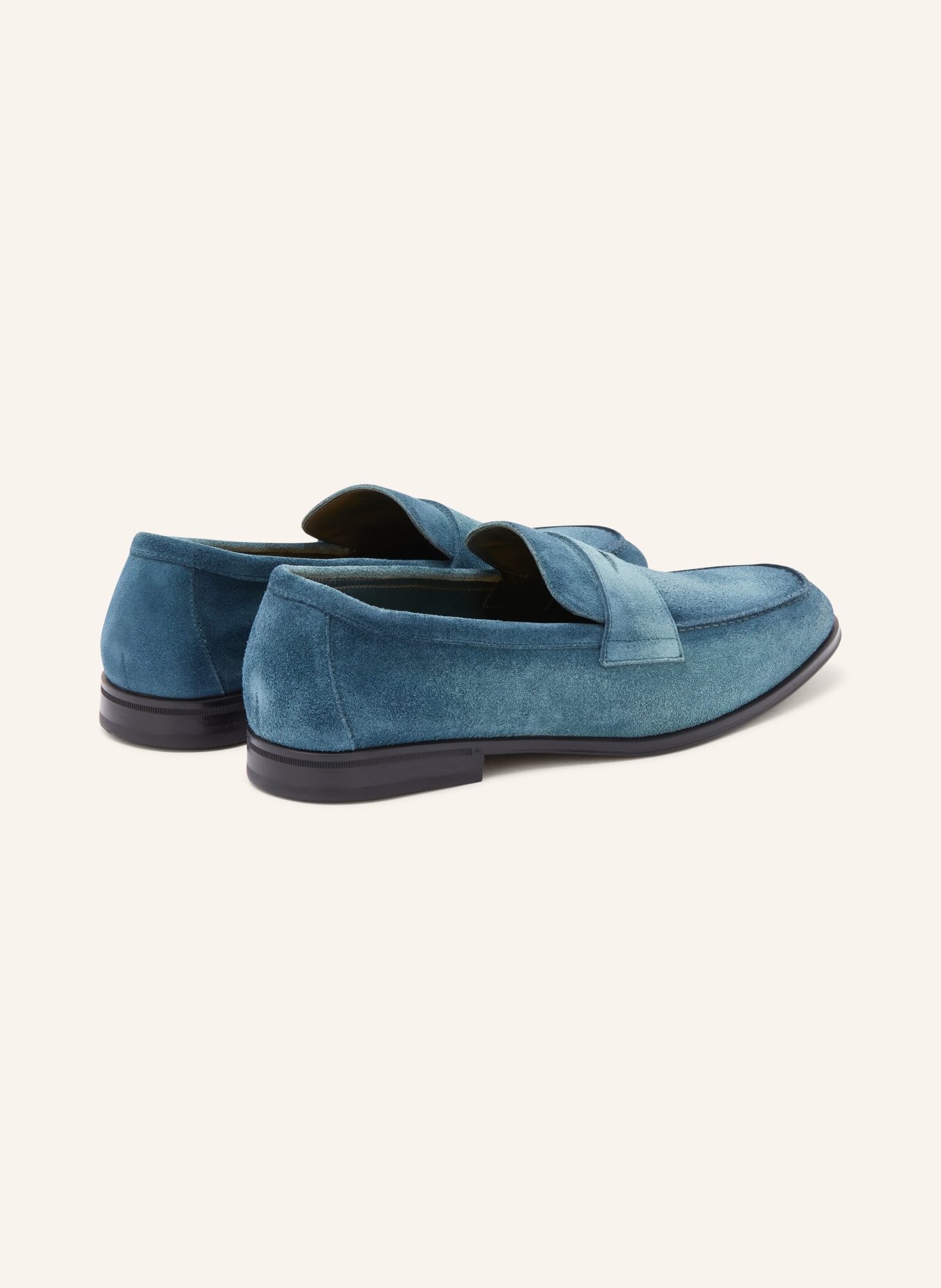 DOUCAL'S penny loafer: TEAL